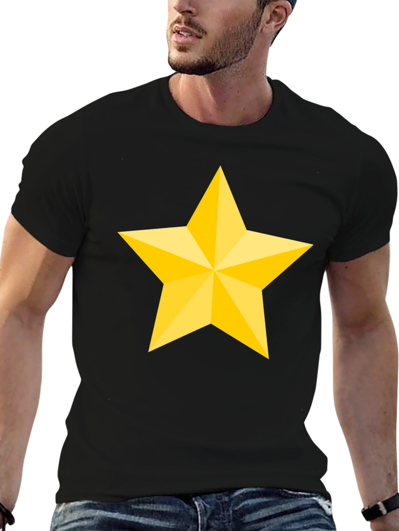 Star Graphic Tee - Mens Black T-Shirt