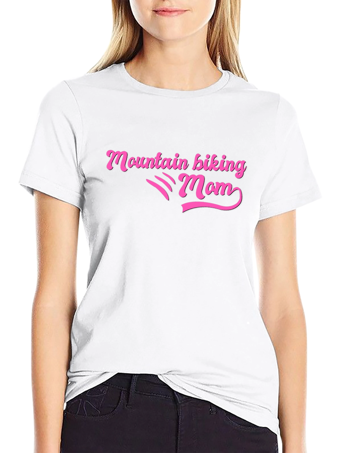 Mountain Biking Mom Graphic T-Shirt