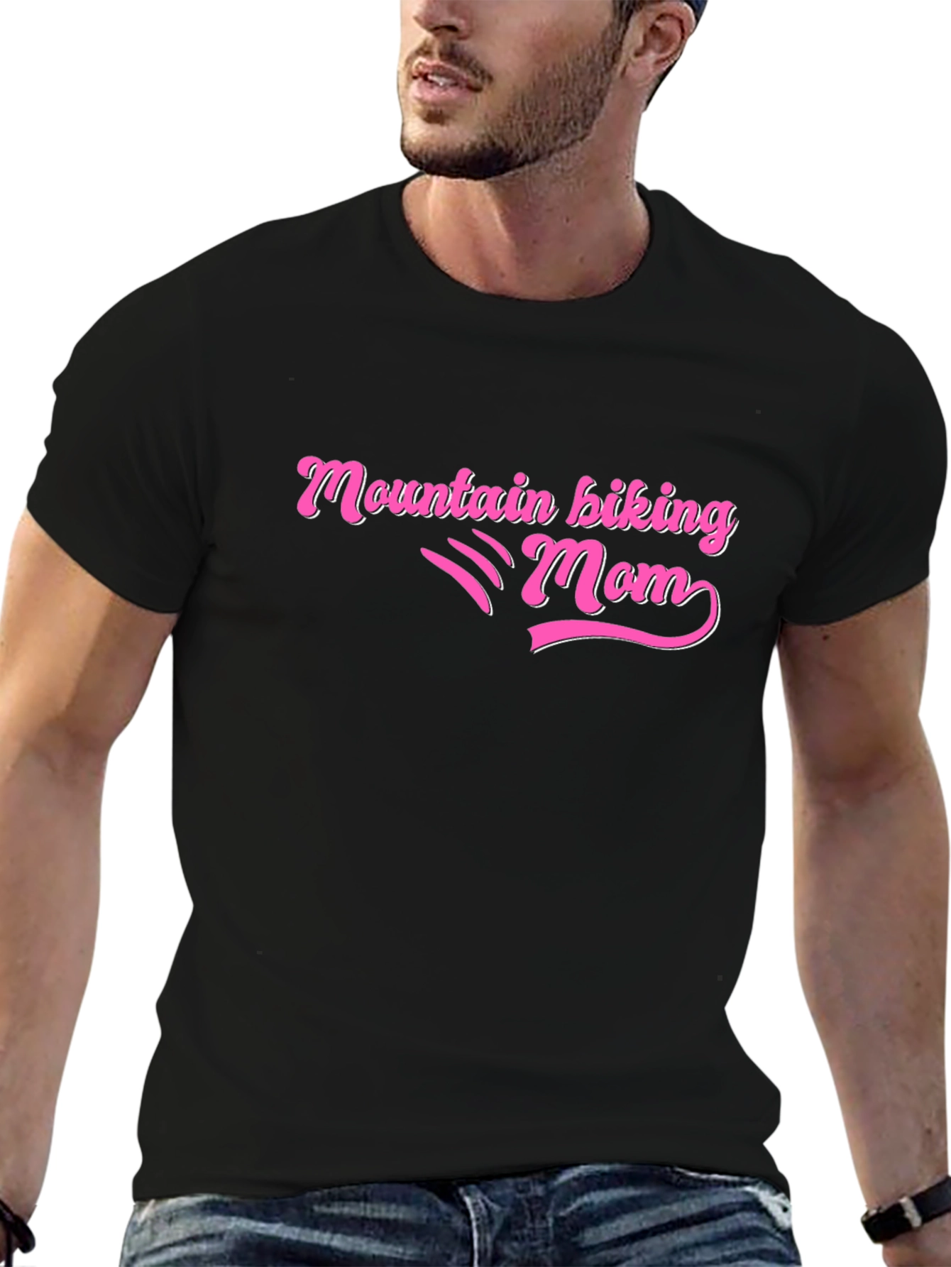 Mountain Biking Mom Graphic T-Shirt