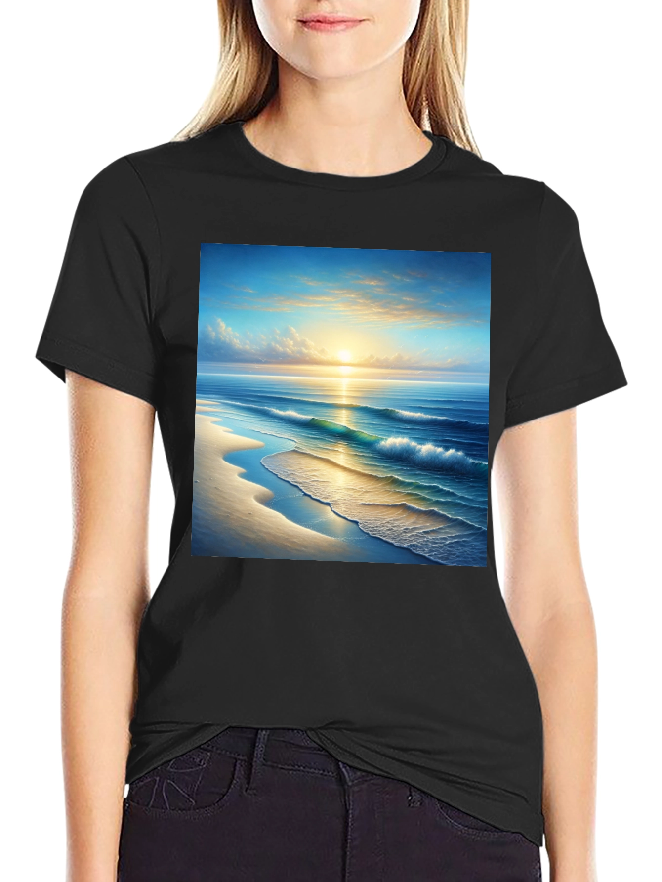 Sunset Beach Graphic T-Shirt