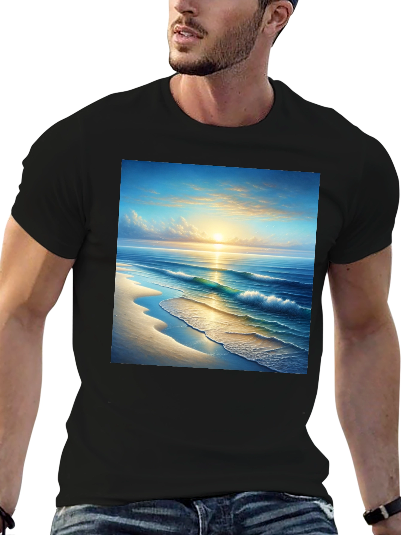 Sunset Beach Graphic T-Shirt