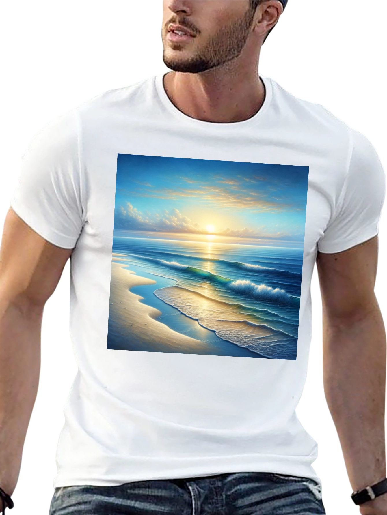 Sunset Beach Graphic T-Shirt