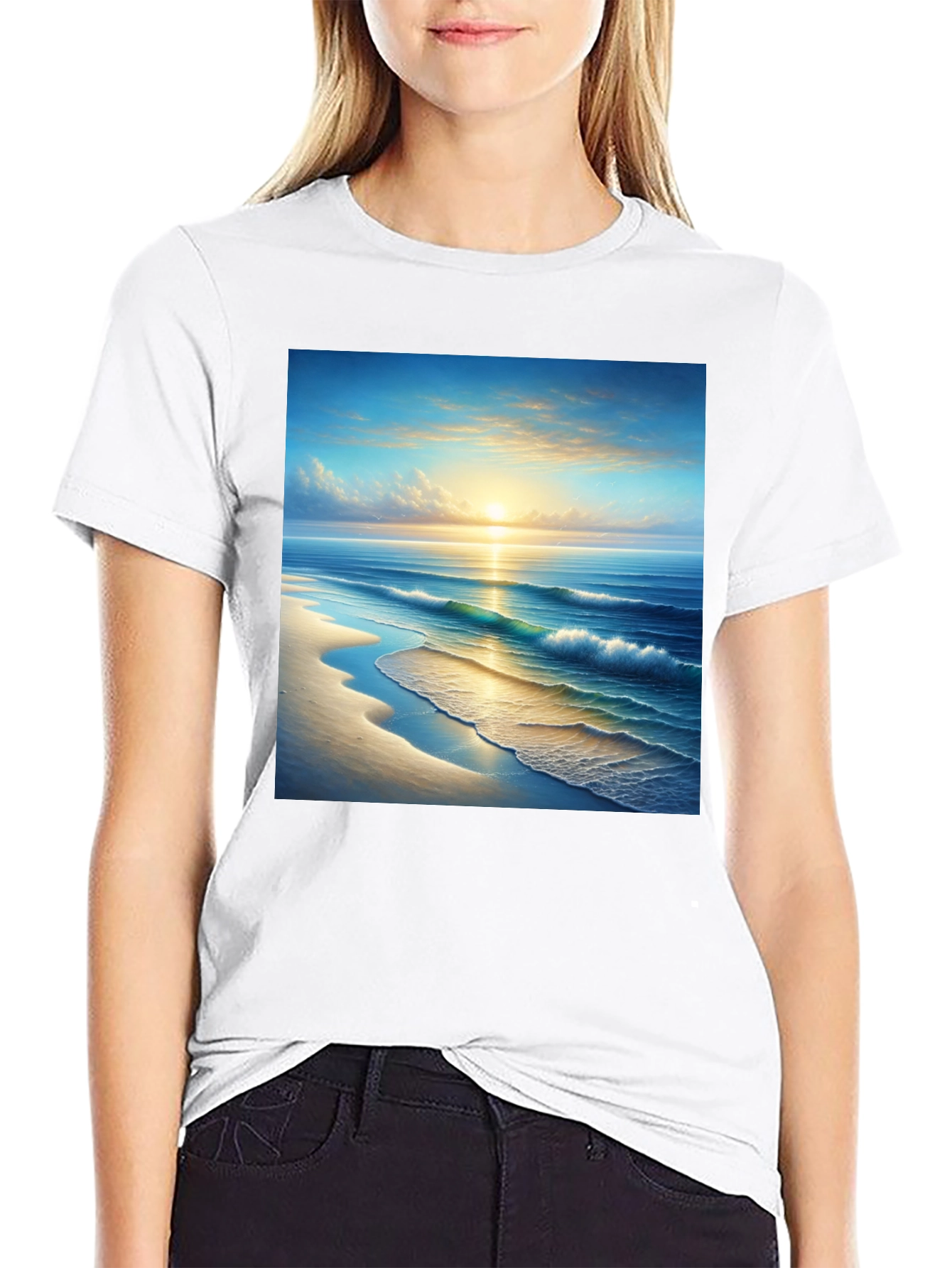 Sunset Beach Graphic T-Shirt