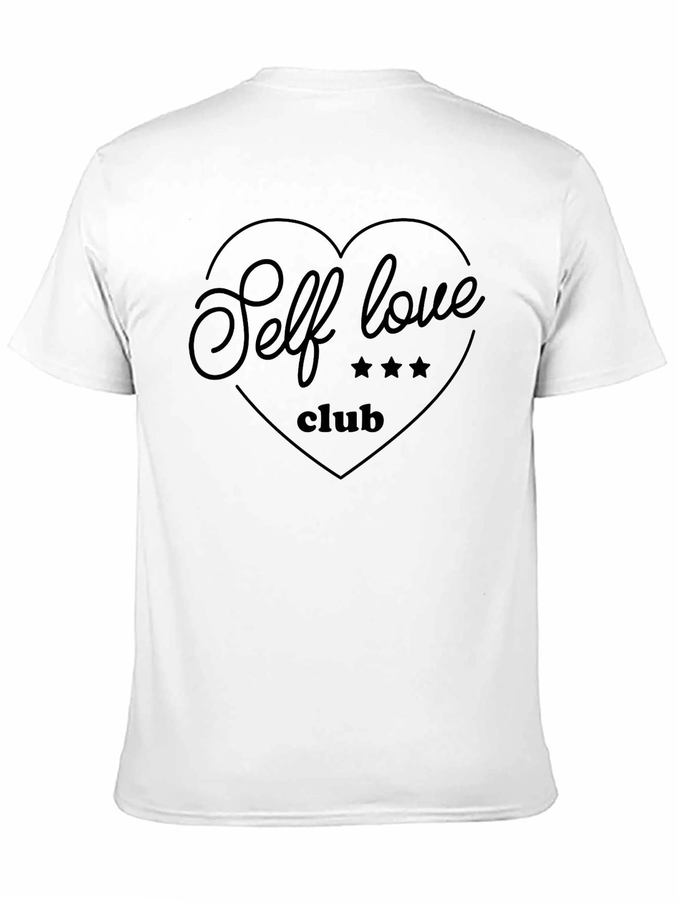 Self Love Club Graphic Tee - Black Cotton Shirt
