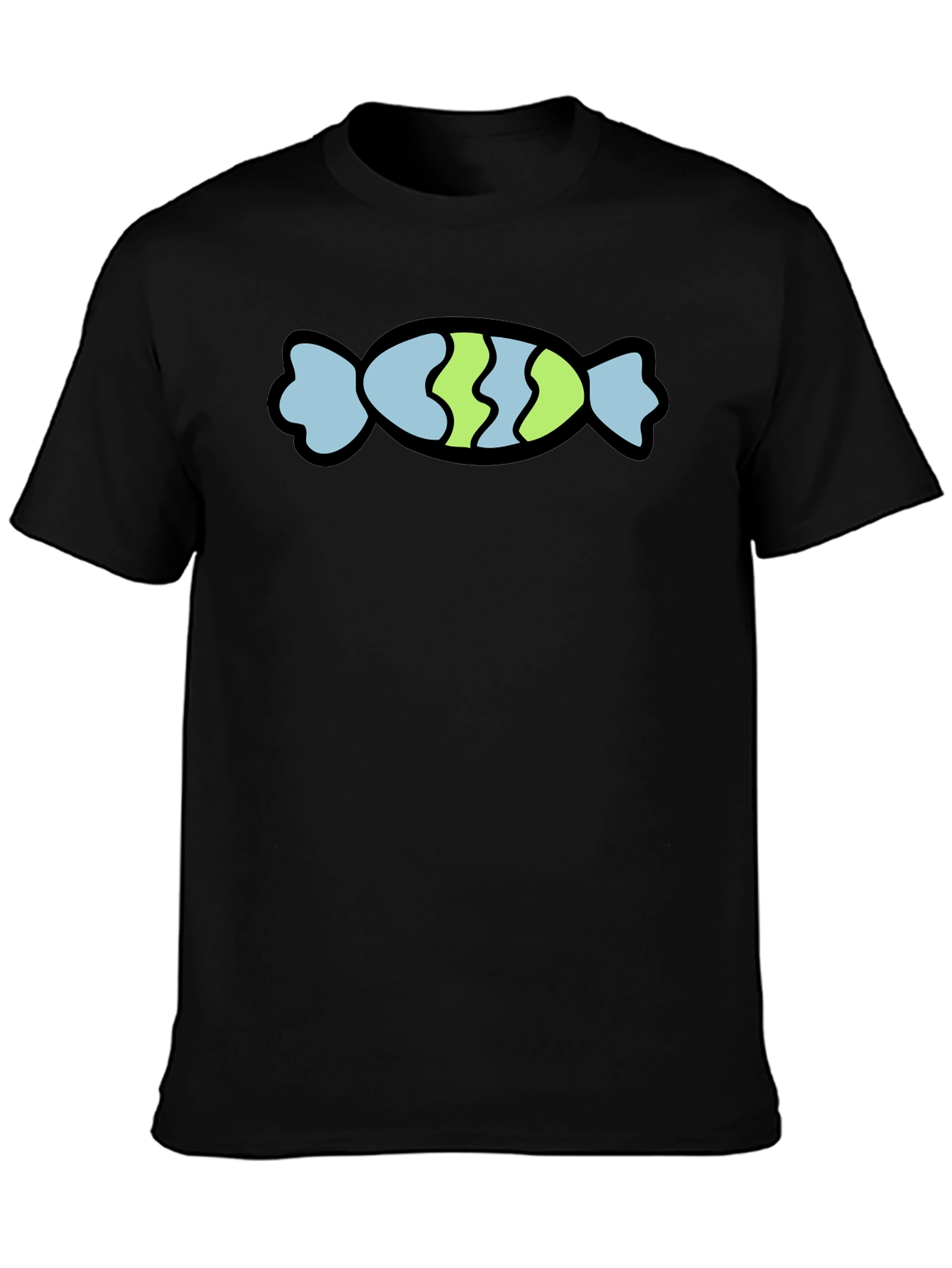 Candy Graphic T-Shirt - Black Cotton Tee