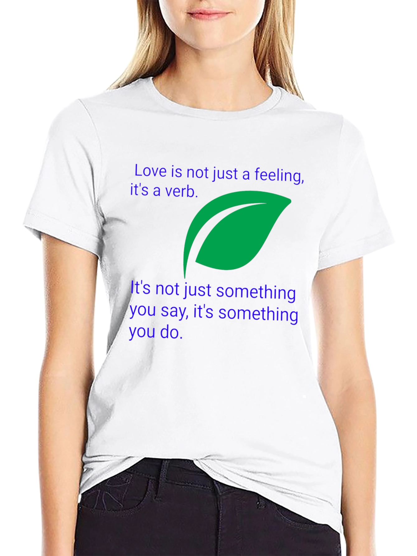 Love Is A Verb Black T-Shirt
