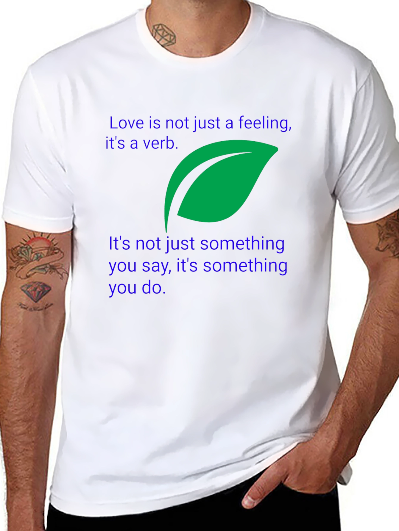 Love Is A Verb Black T-Shirt