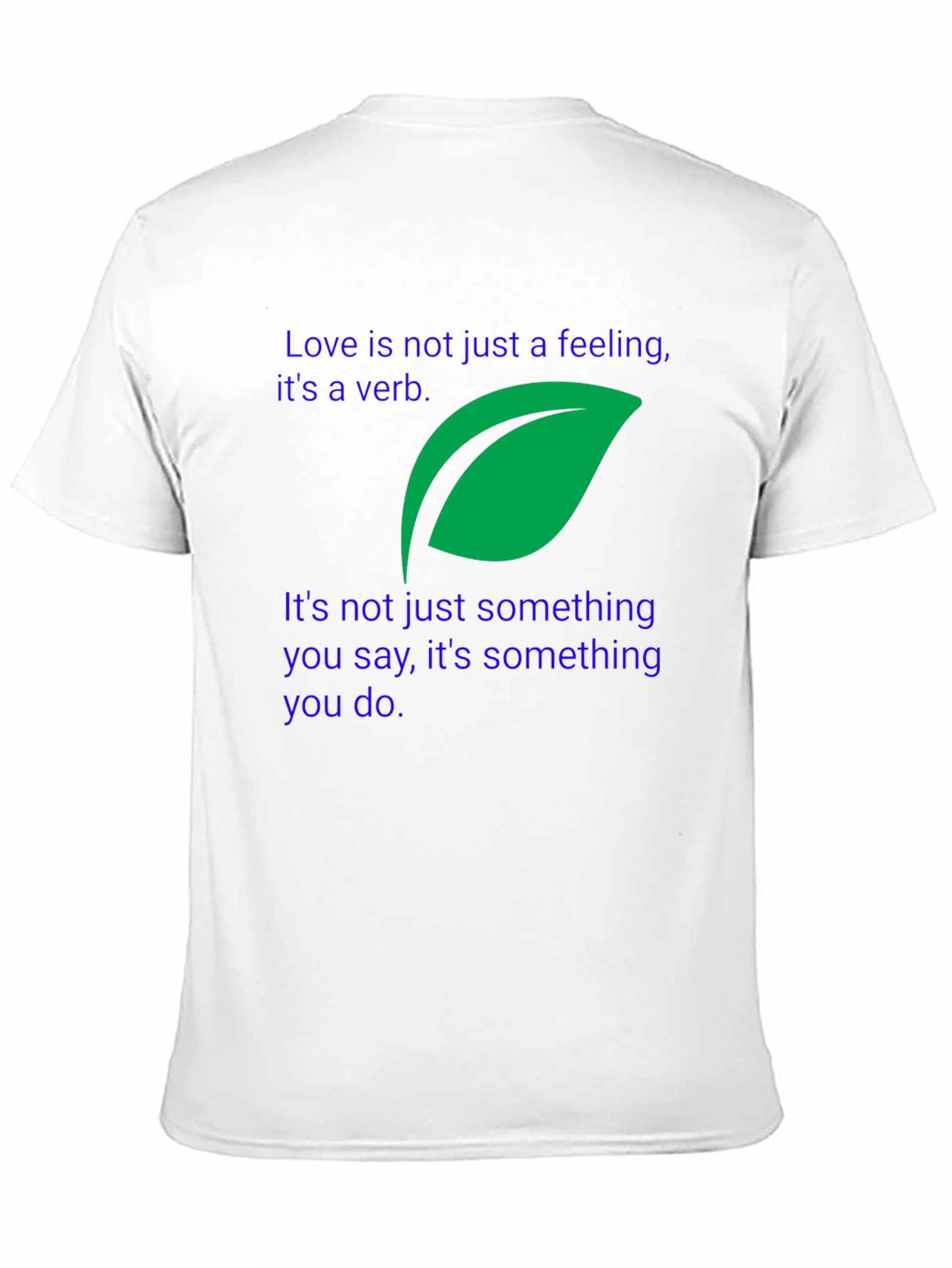 Love Is A Verb Black T-Shirt