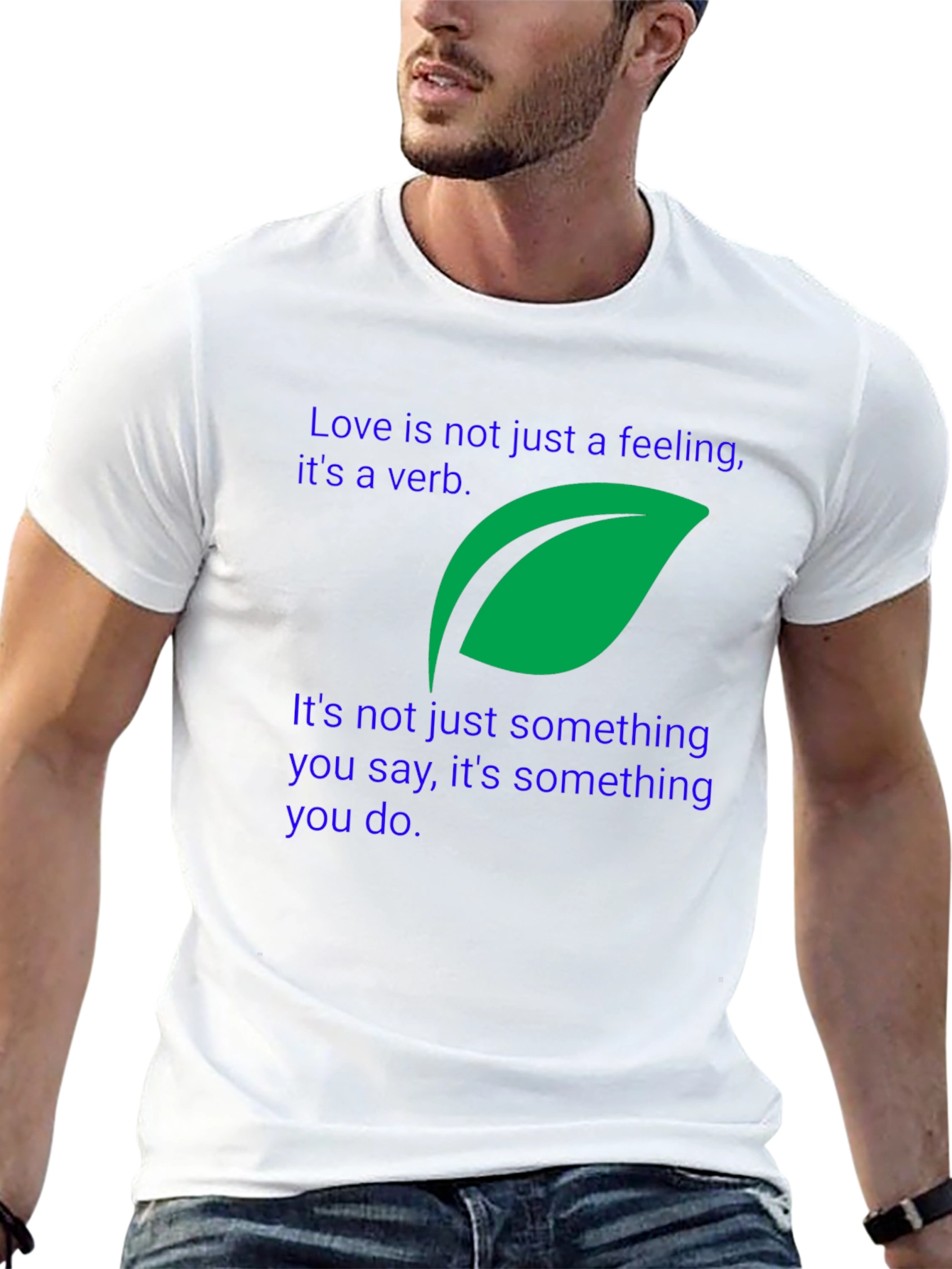 Love Is A Verb Black T-Shirt