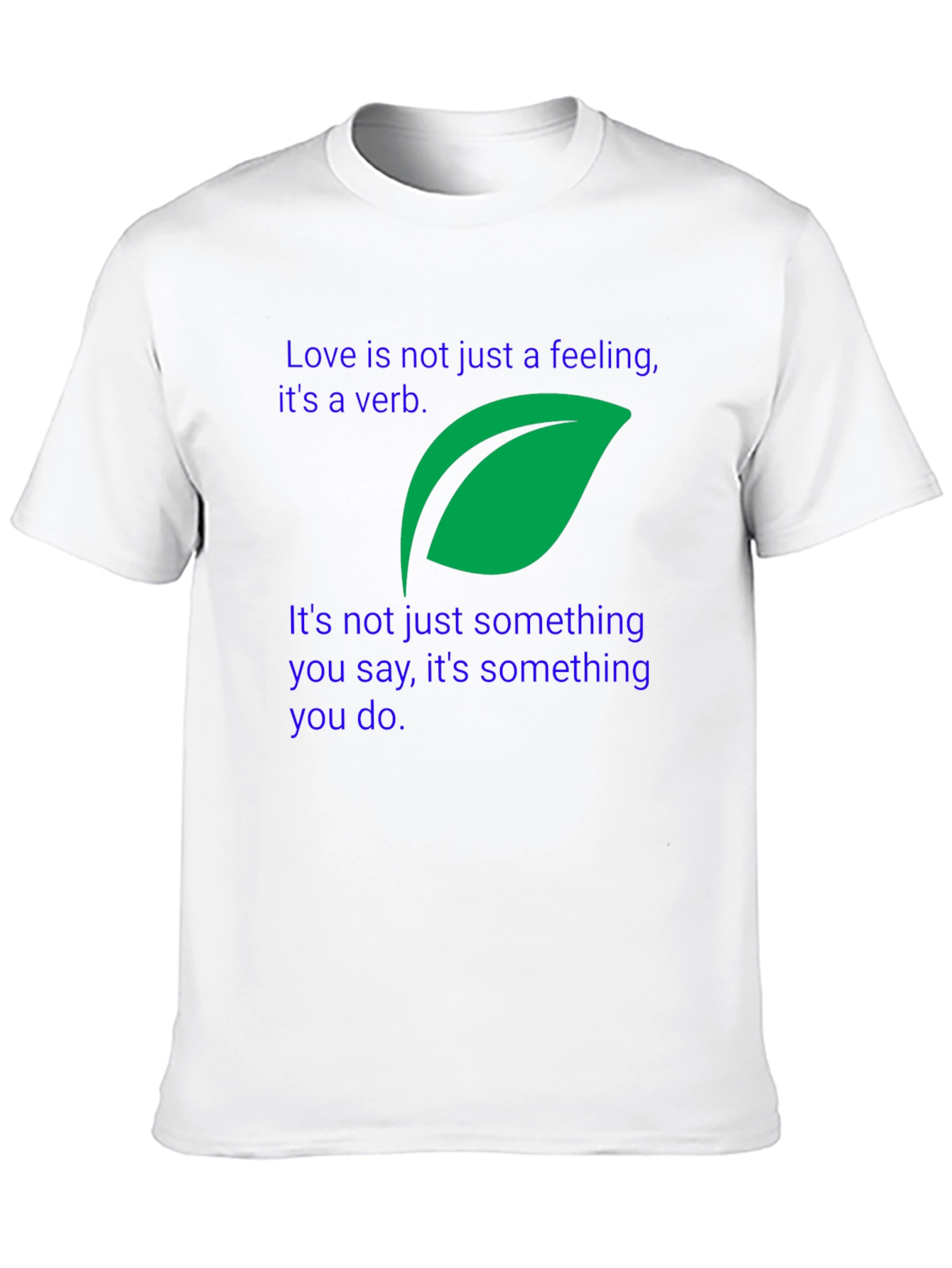 Love Is A Verb Black T-Shirt