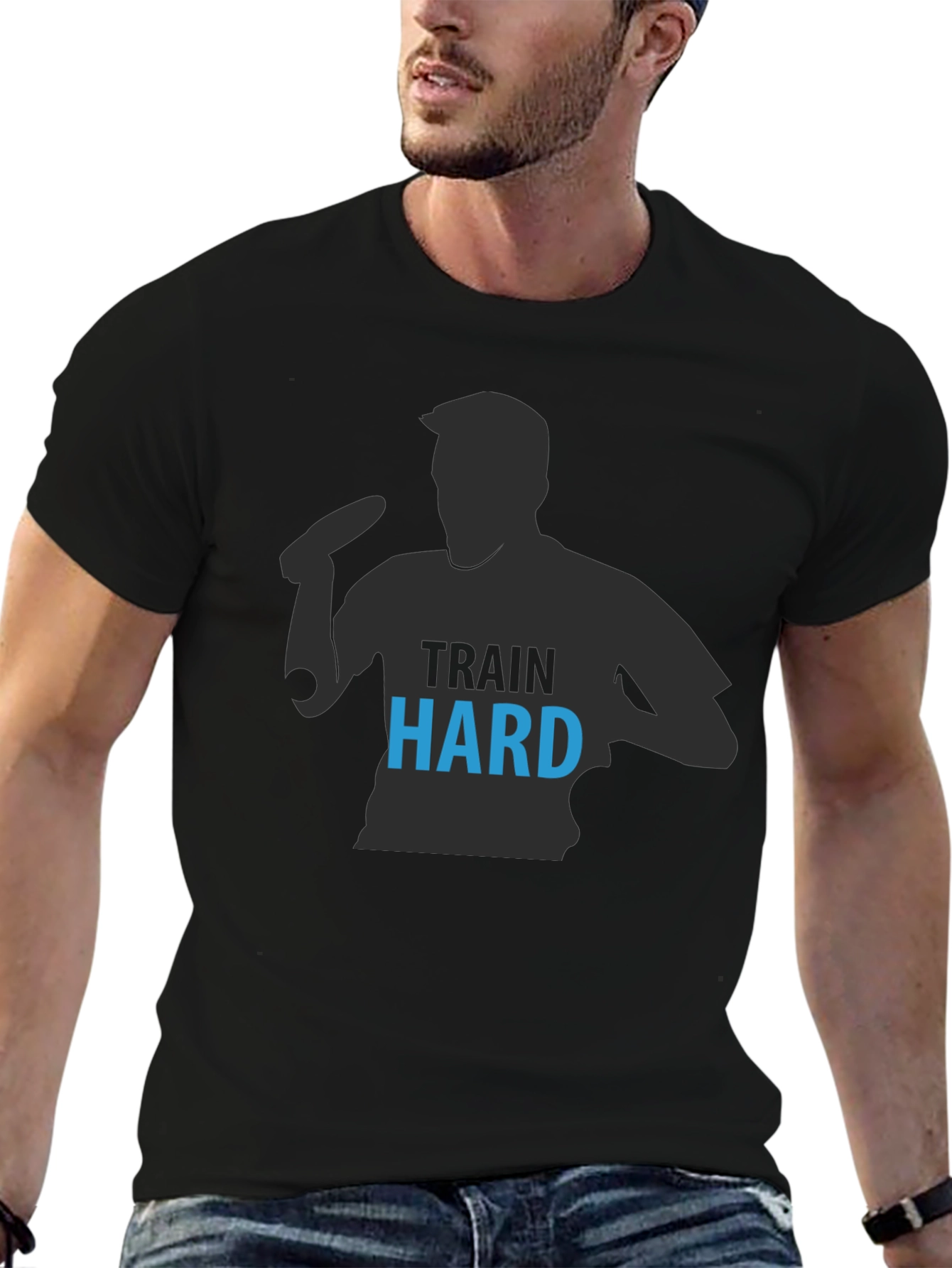 Train Hard Black T-Shirt