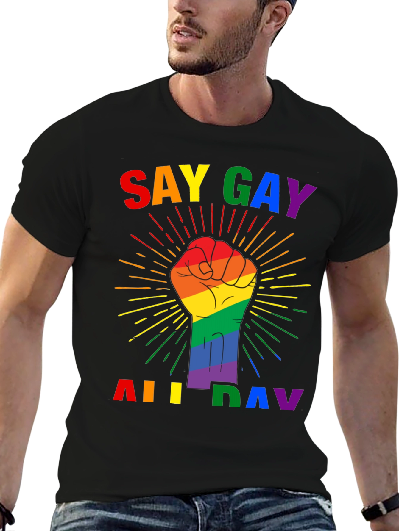 Say Gay All Day Pride T-Shirt