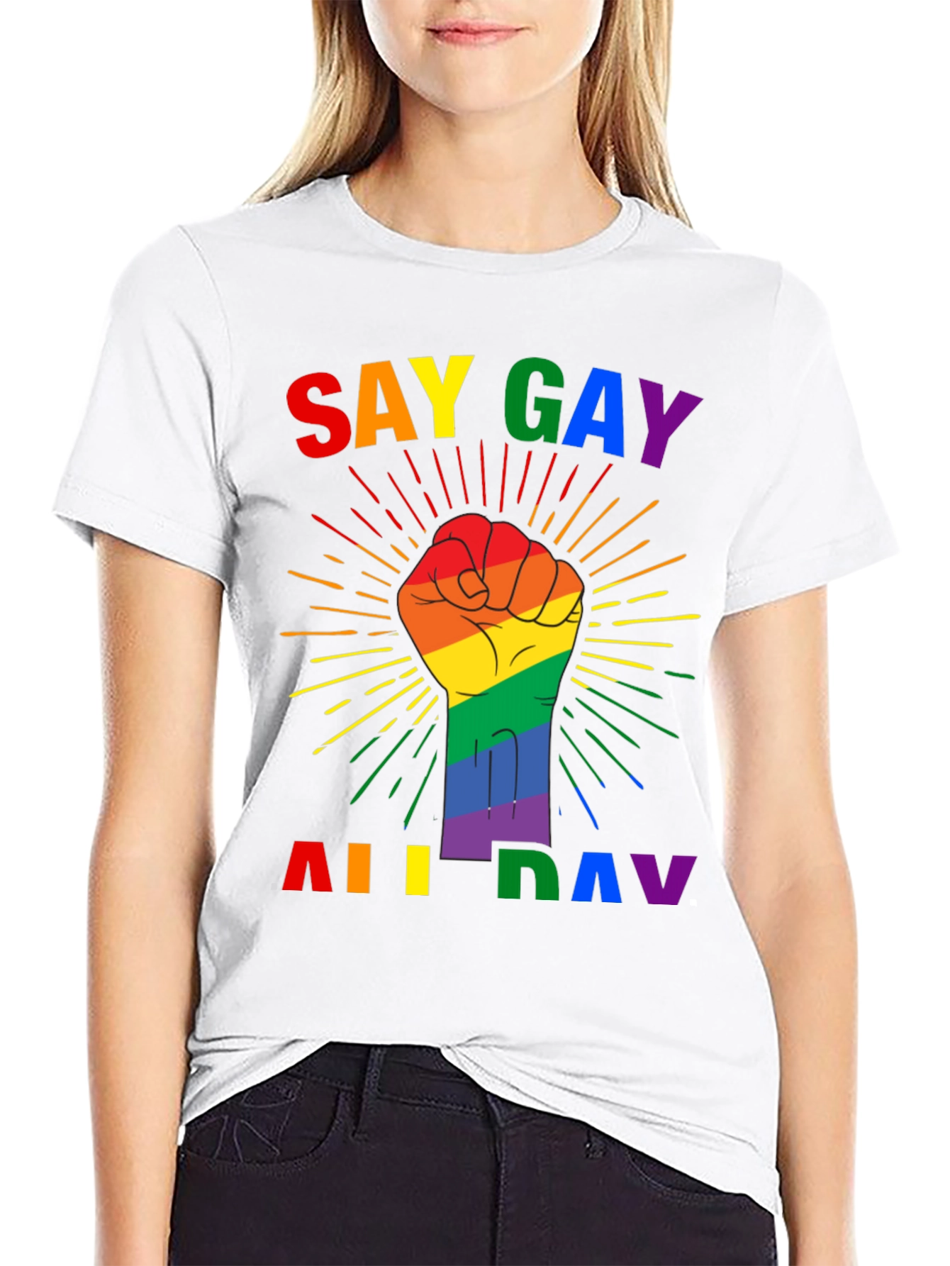Say Gay All Day Pride T-Shirt