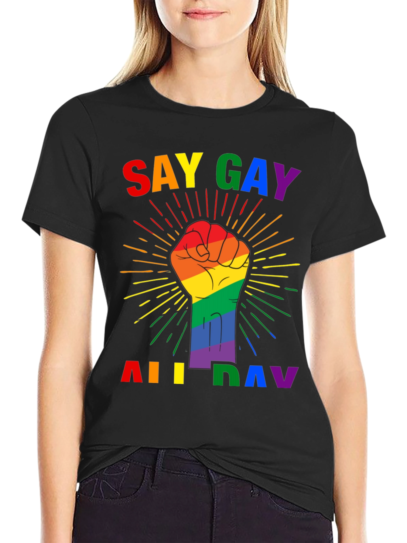 Say Gay All Day Pride T-Shirt