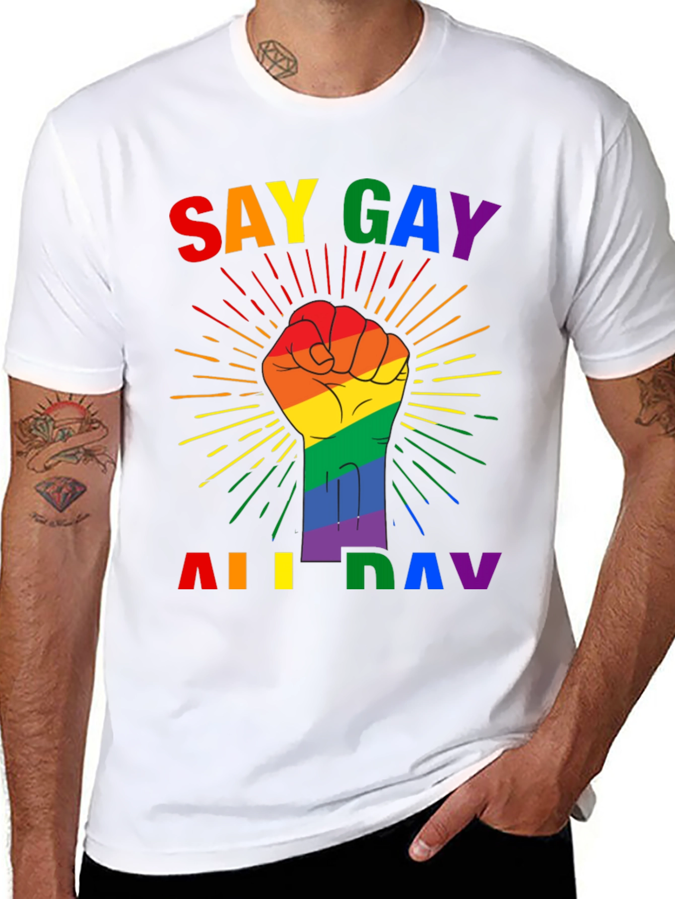 Say Gay All Day Pride T-Shirt