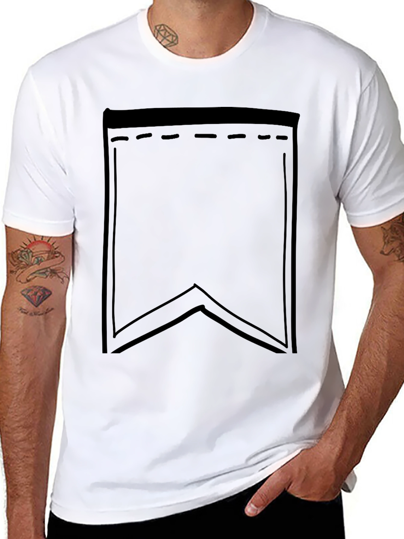 Black Banner Graphic Tee