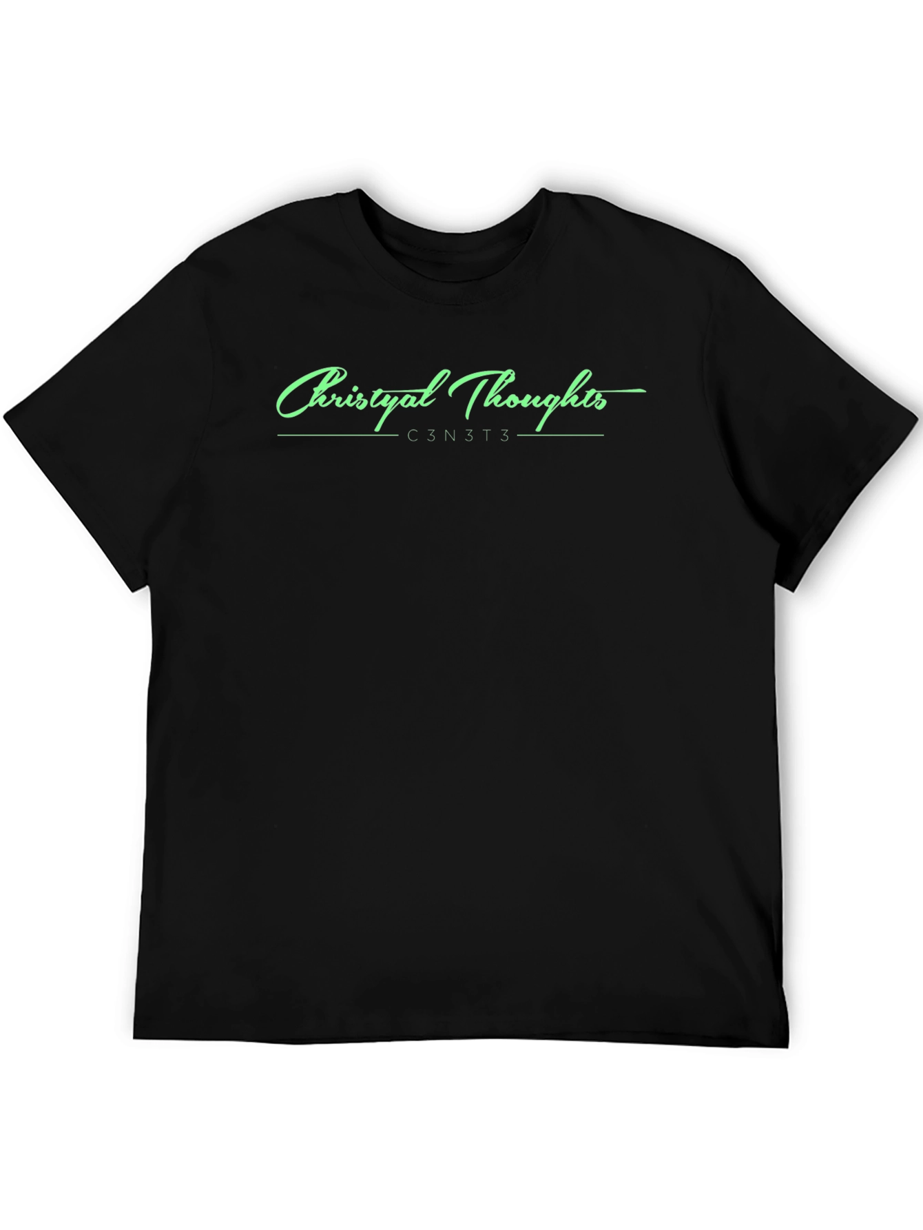 Christyal Thoughts Black T-Shirt