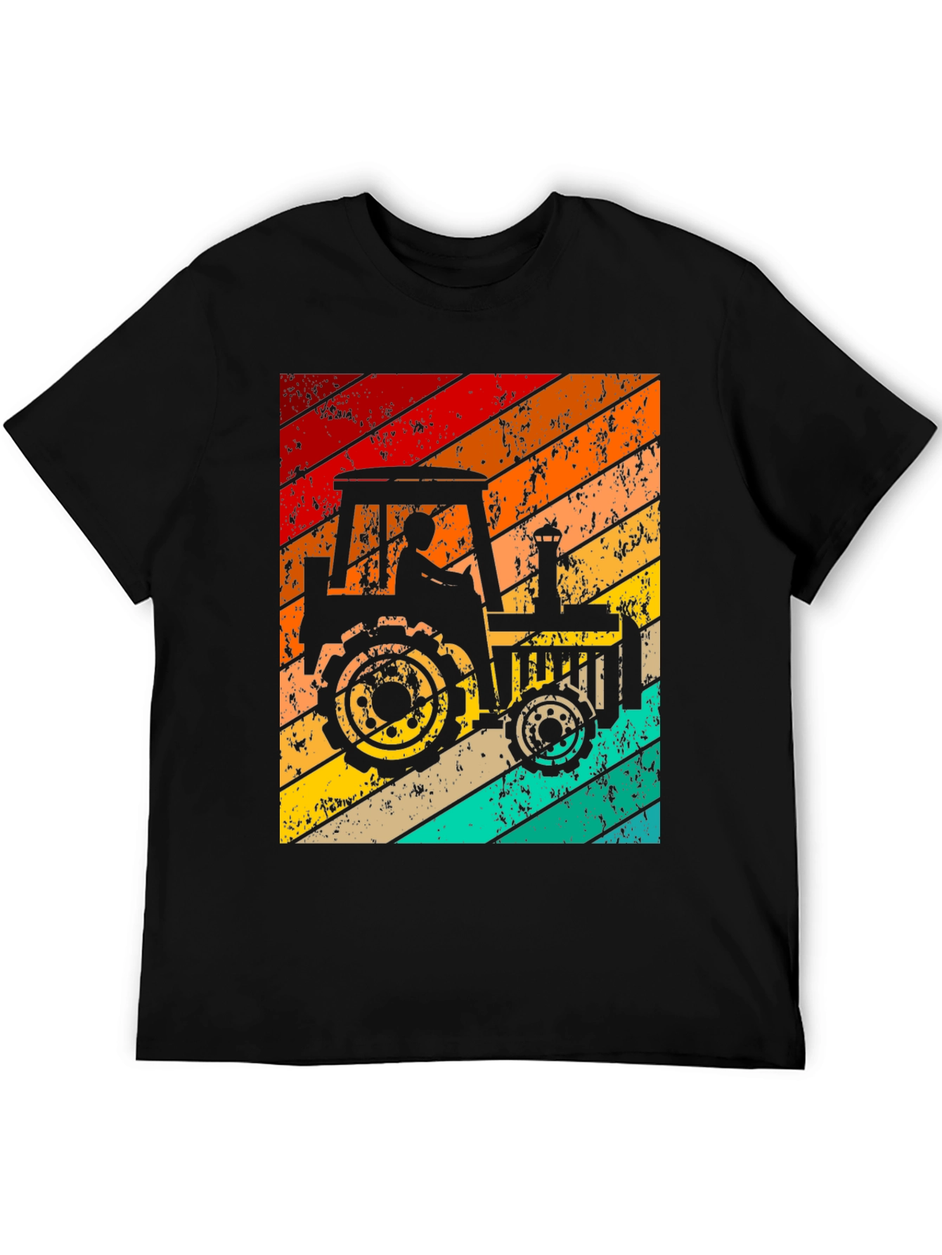 Retro Tractor Graphic T-Shirt