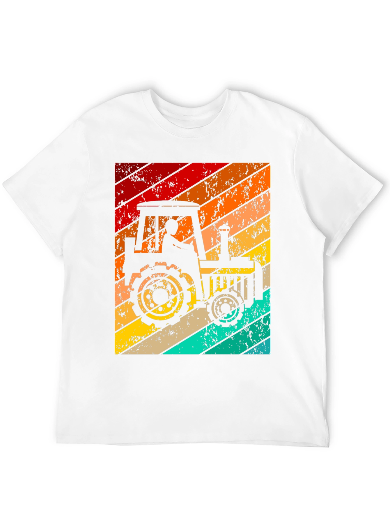 Retro Tractor Graphic T-Shirt