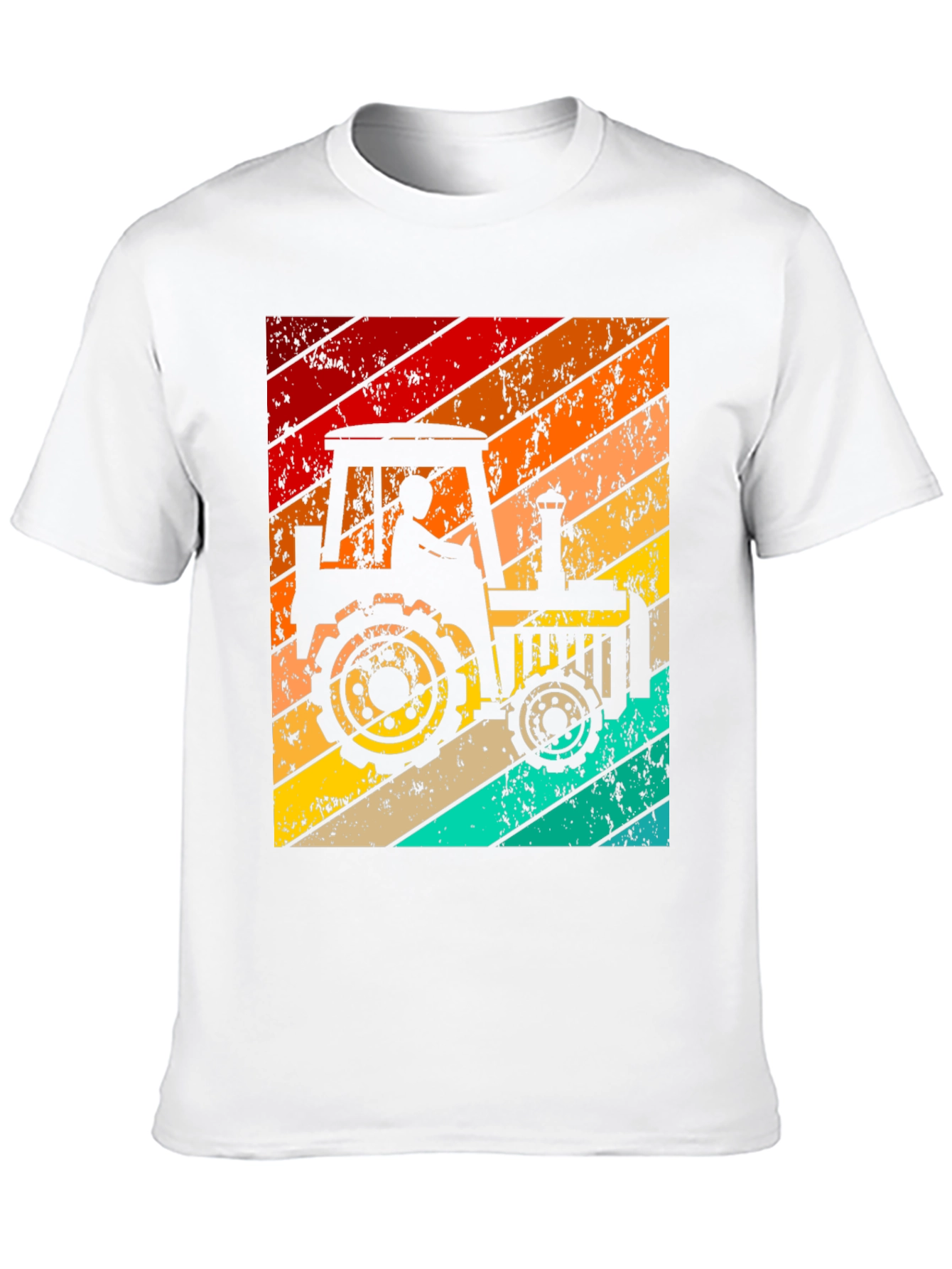 Retro Tractor Graphic T-Shirt