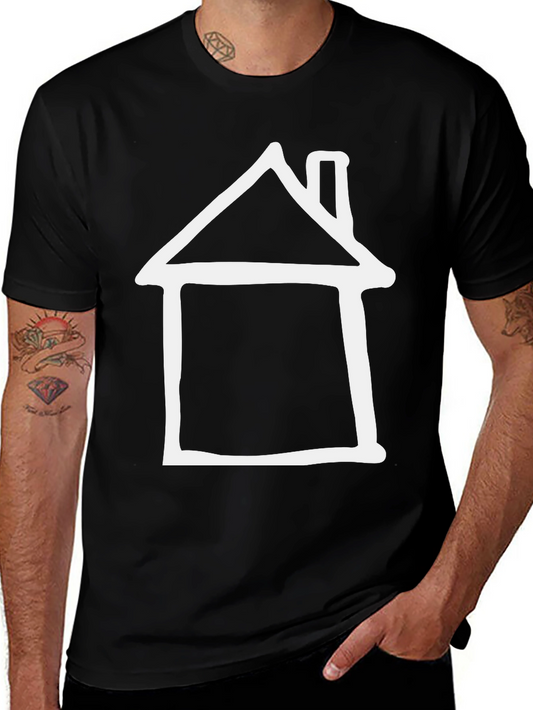 Minimalist House Graphic Tee - Modern Style