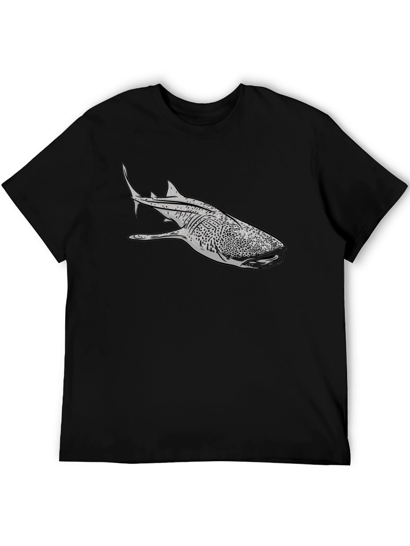 Whale Shark Graphic T-Shirt - Black Cotton Tee