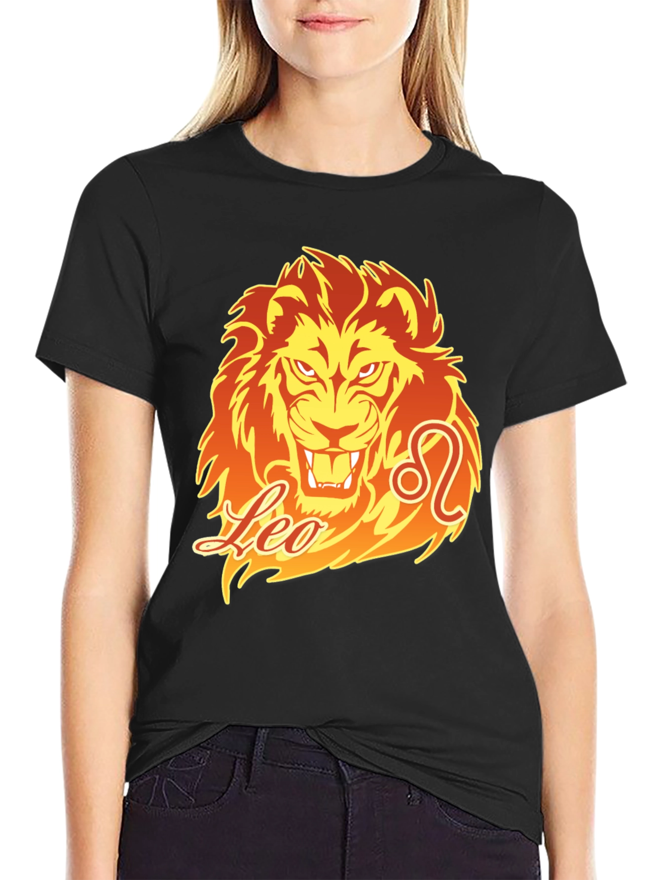 Leo Zodiac Graphic Print T-Shirt