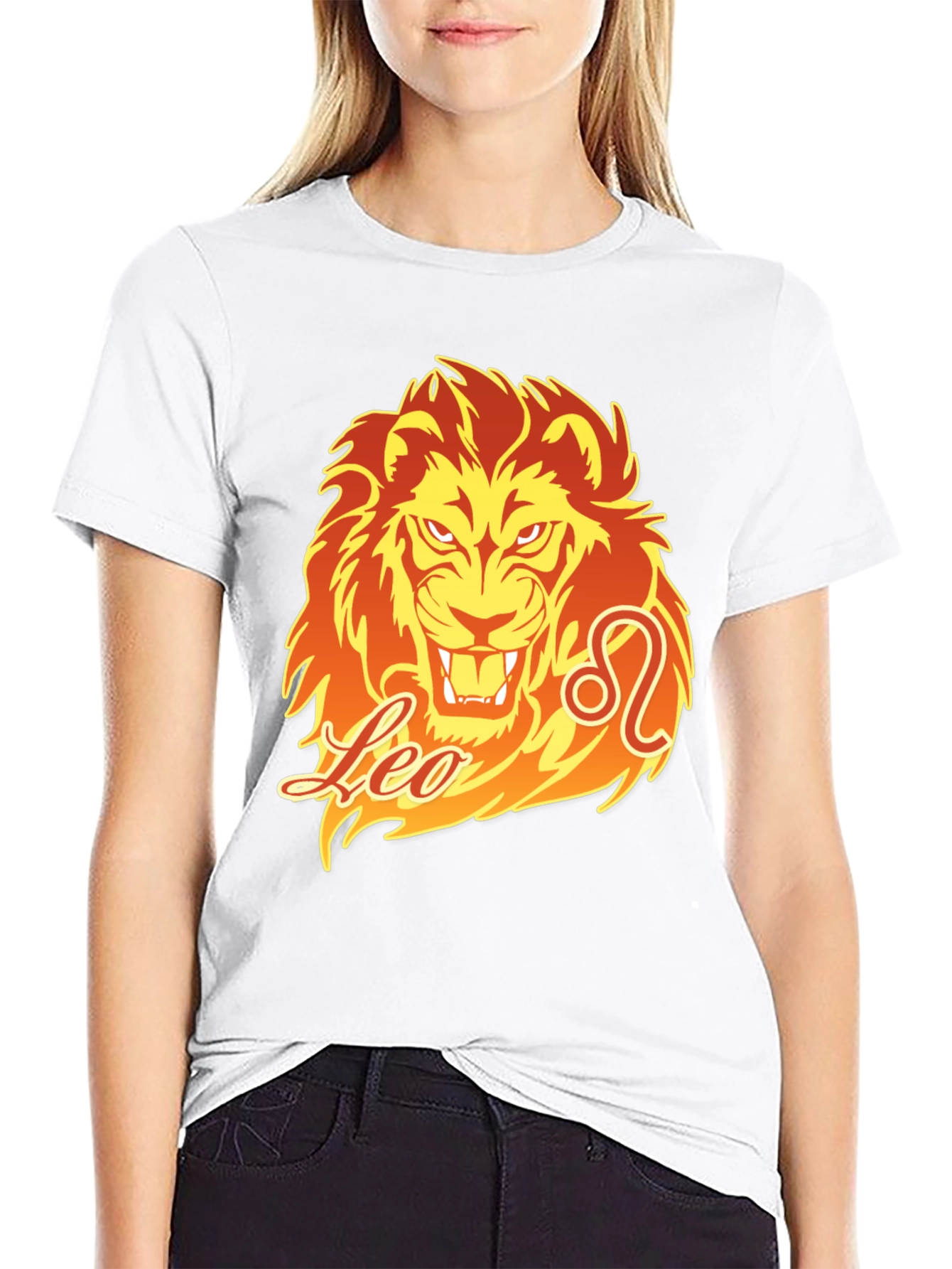 Leo Zodiac Graphic Print T-Shirt