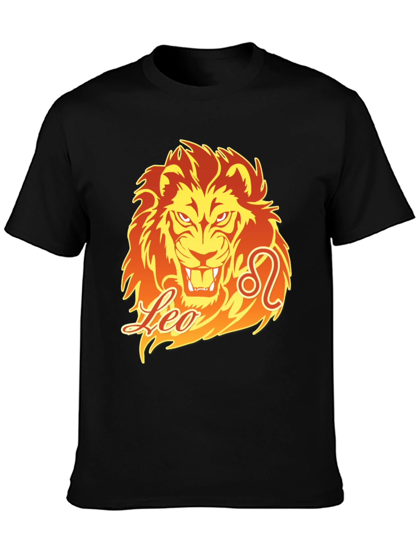 Leo Zodiac Graphic Print T-Shirt