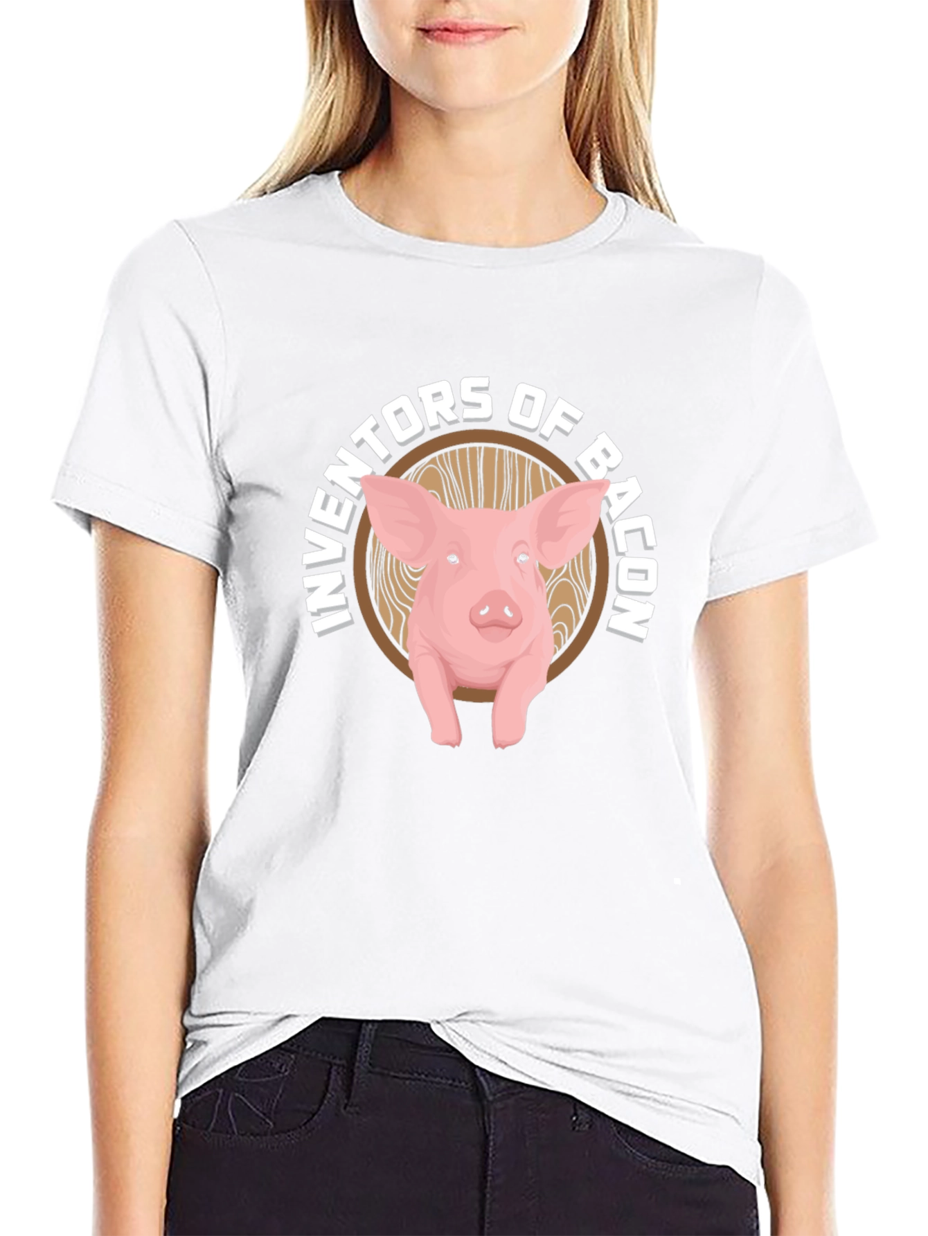 Inventors of Bacon Pig Graphic T-Shirt