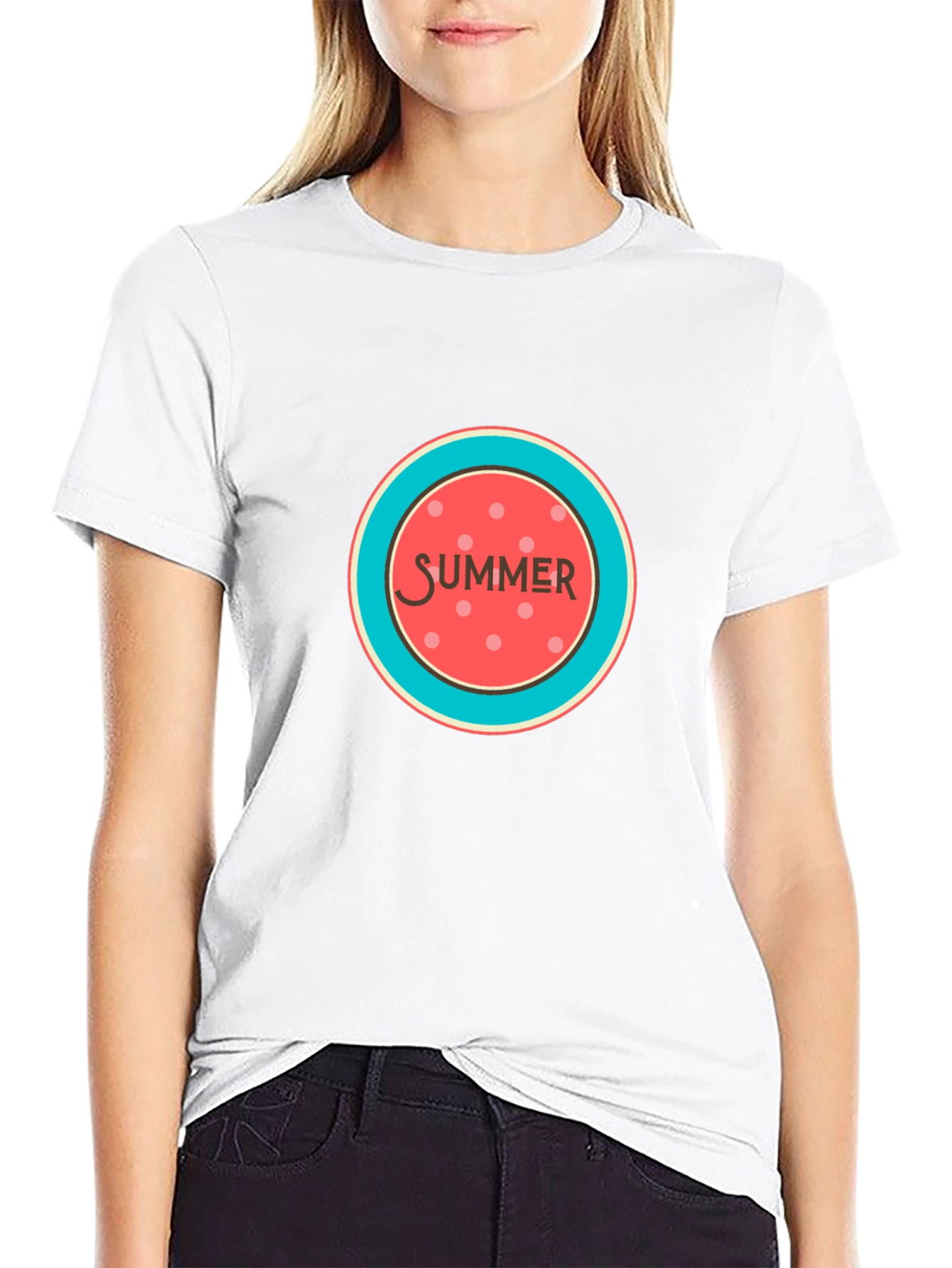 Summer Graphic Black T-Shirt