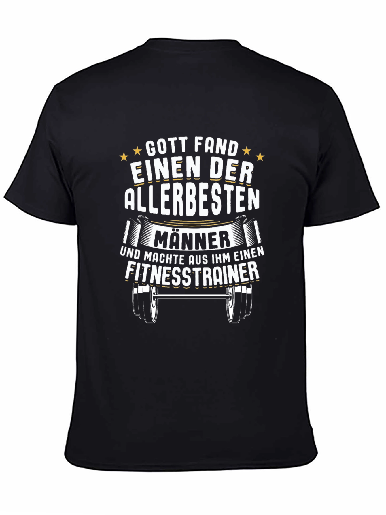 Fitness Trainer Graphic T-Shirt - Mens Black Tee