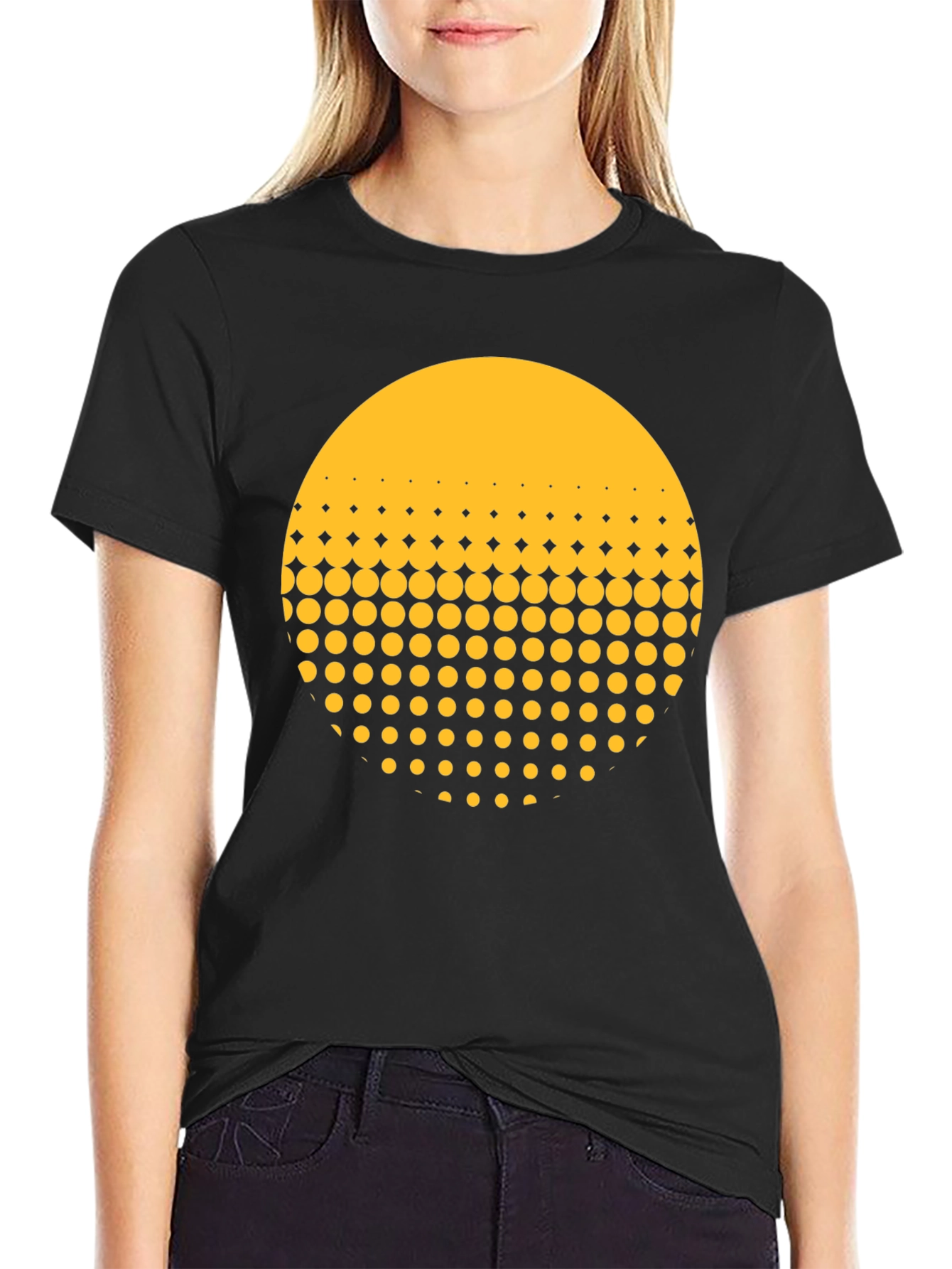 Modern Geometric Dot Fade T-Shirt