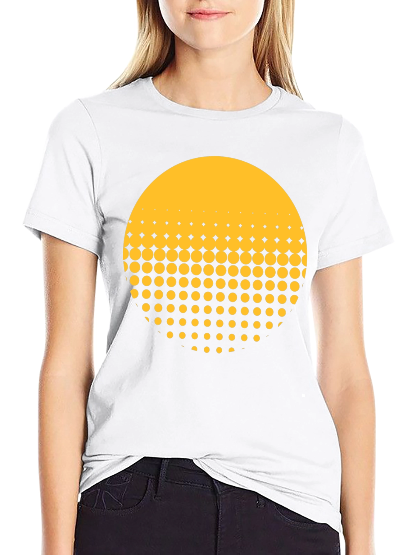 Modern Geometric Dot Fade T-Shirt