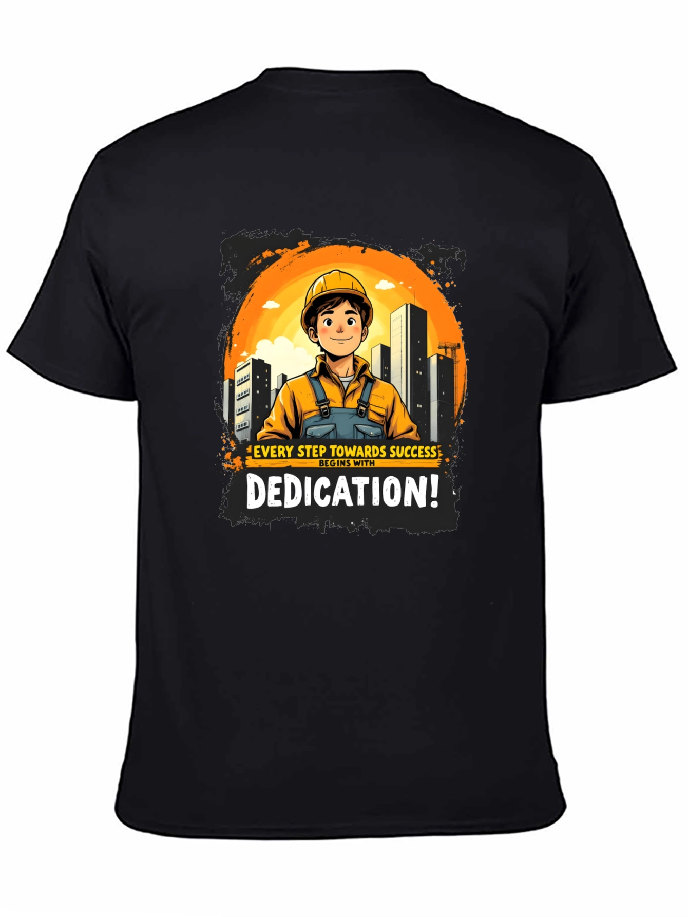 Dedicated Construction Worker Graphic T-Shirt