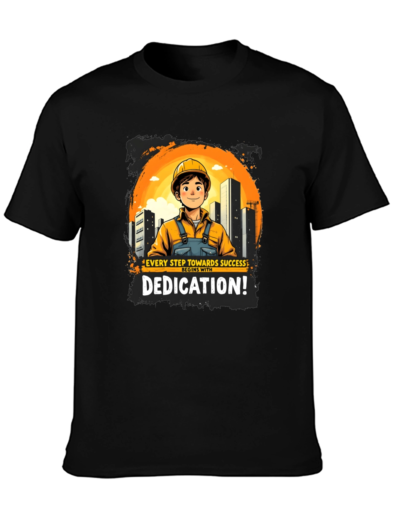 Dedicated Construction Worker Graphic T-Shirt