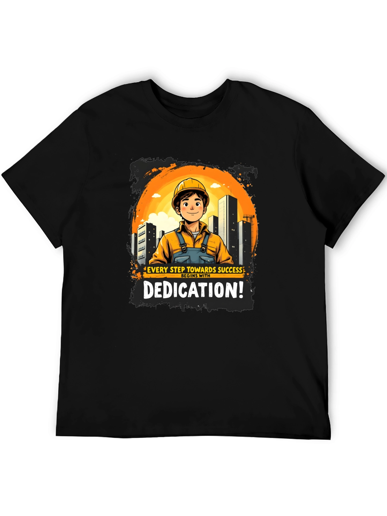 Dedicated Construction Worker Graphic T-Shirt