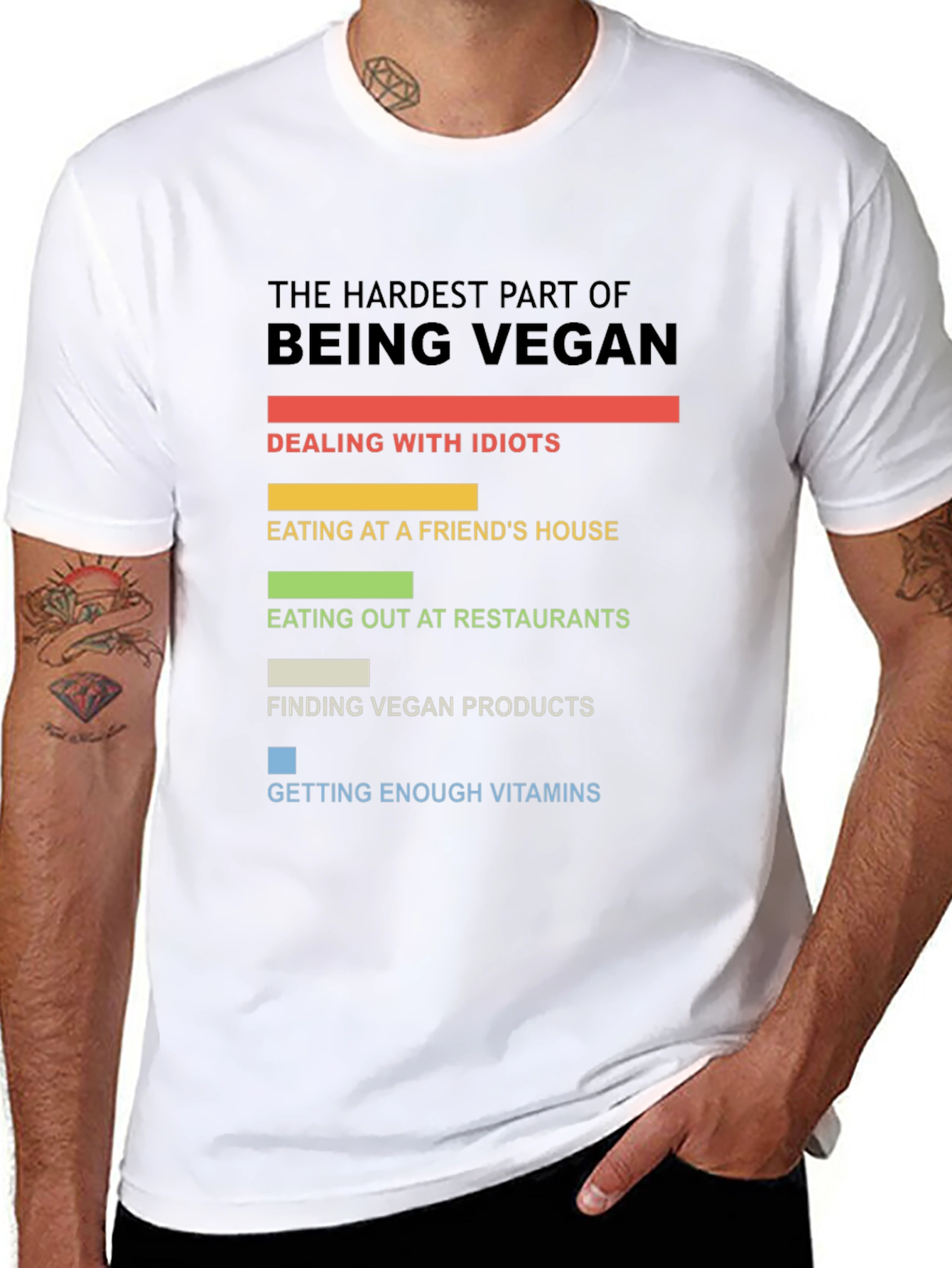 Vegan Life T-Shirt: Dealing with Idiots