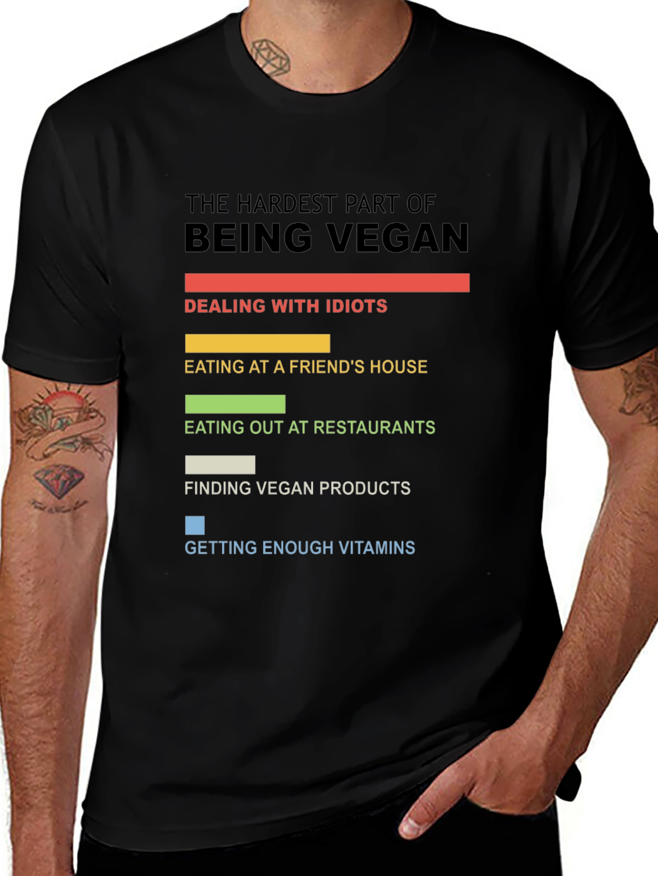 Vegan Life T-Shirt: Dealing with Idiots
