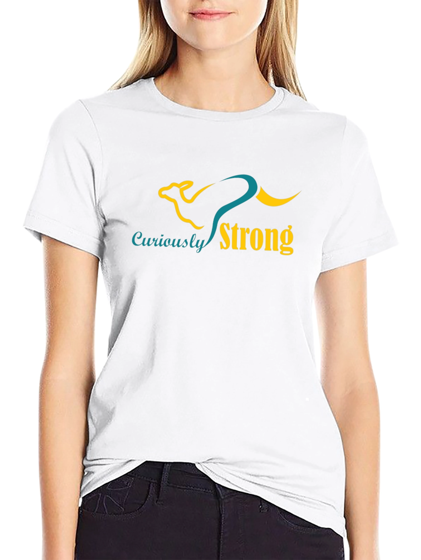 Curiously Strong Graphic Tee - Black