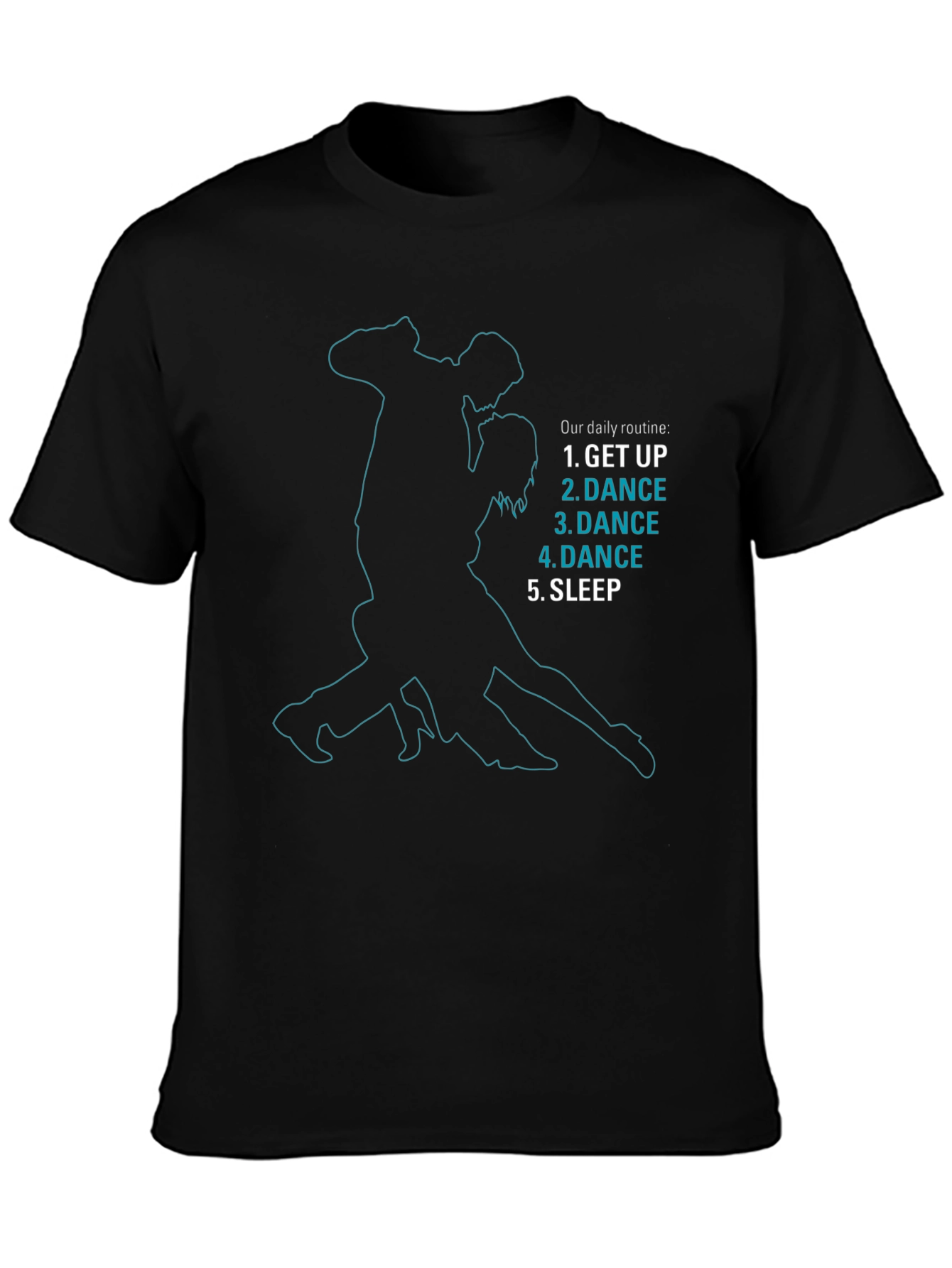 Dance Daily Routine T-Shirt - Black