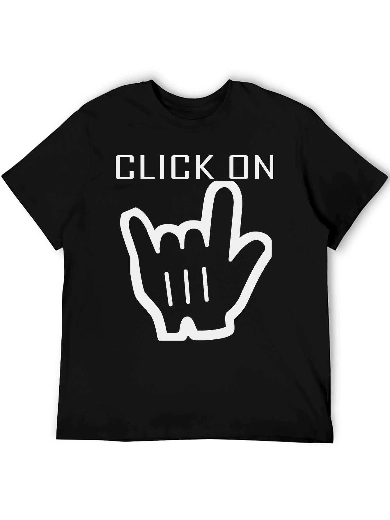 Click On Graphic Tee - Rock On Gesture