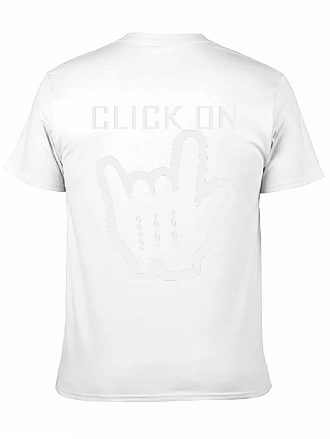 Click On Graphic Tee - Rock On Gesture
