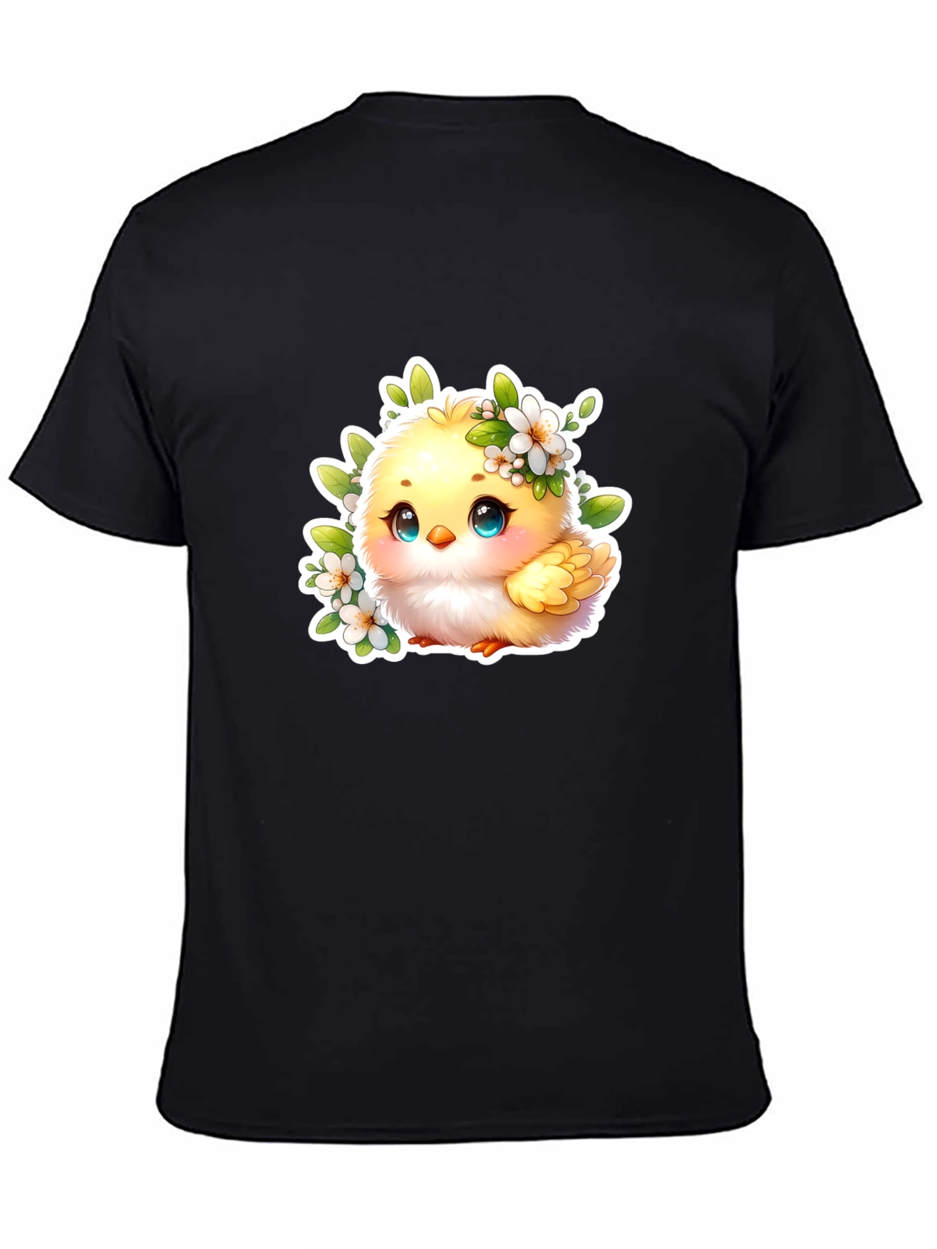 Cute Chick Graphic T-Shirt - Black