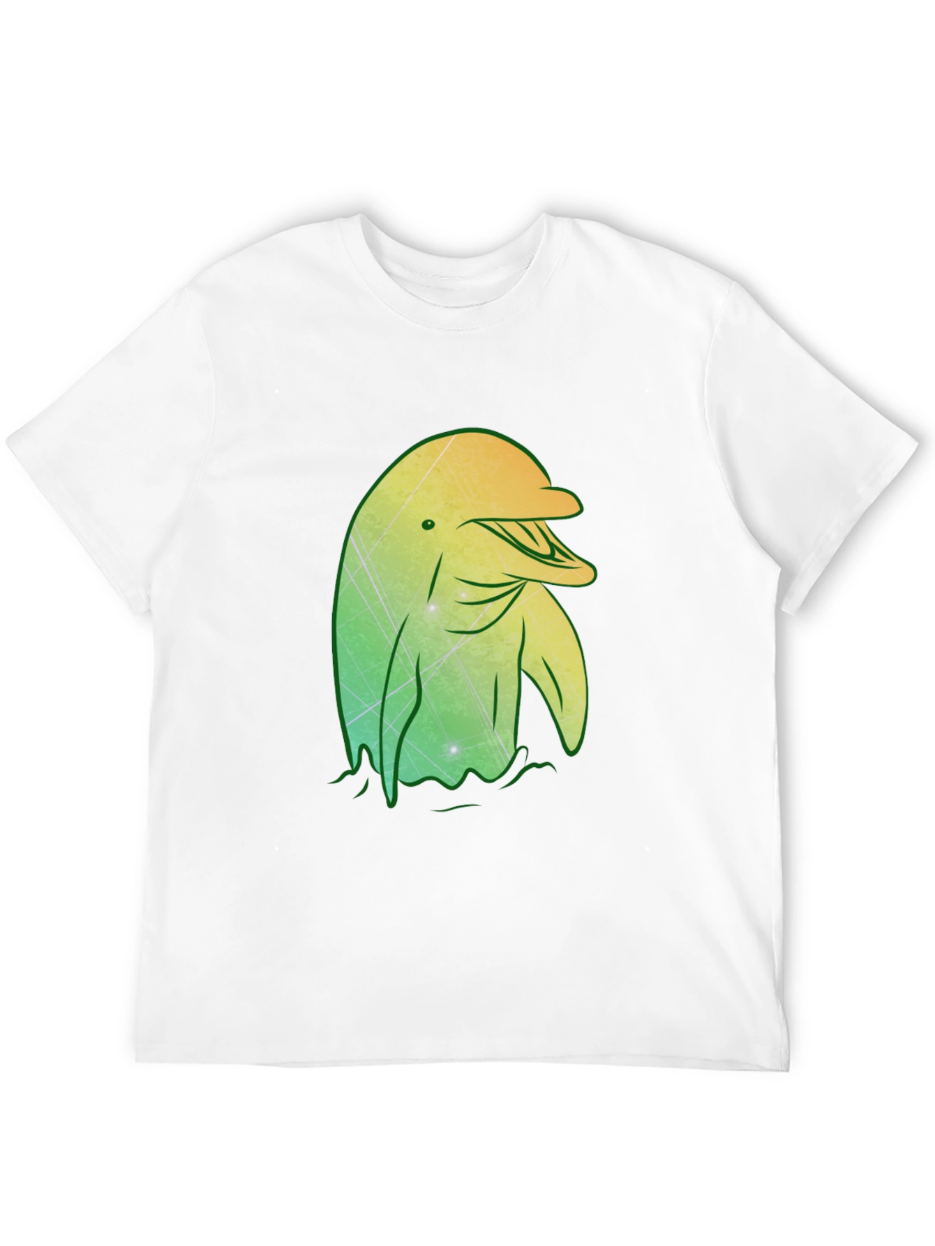 Dolphin Graphic Tee - Stylish Mens Black T-Shirt