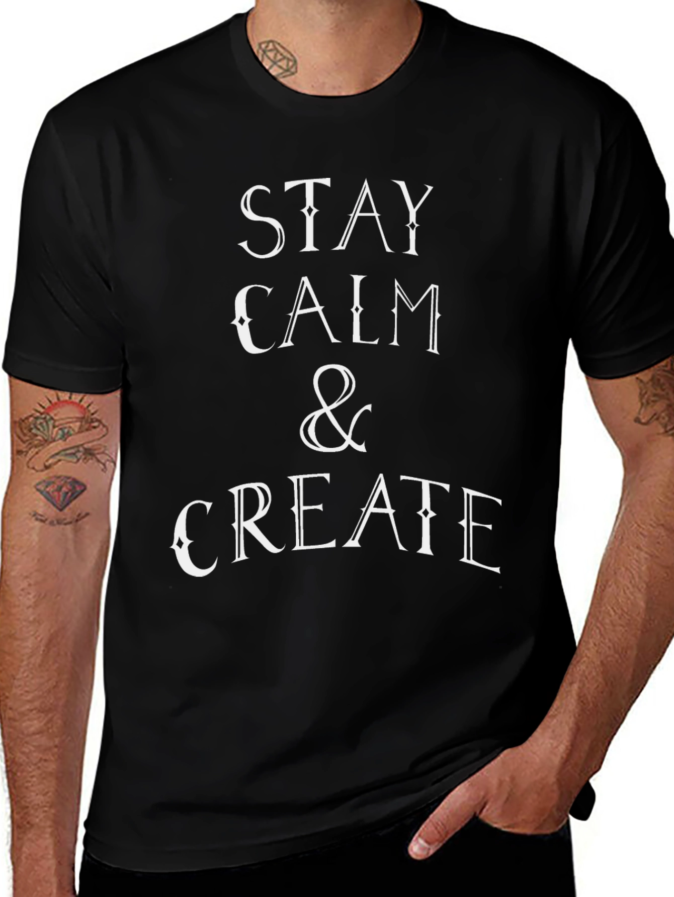 Stay Calm & Create Graphic T-Shirt