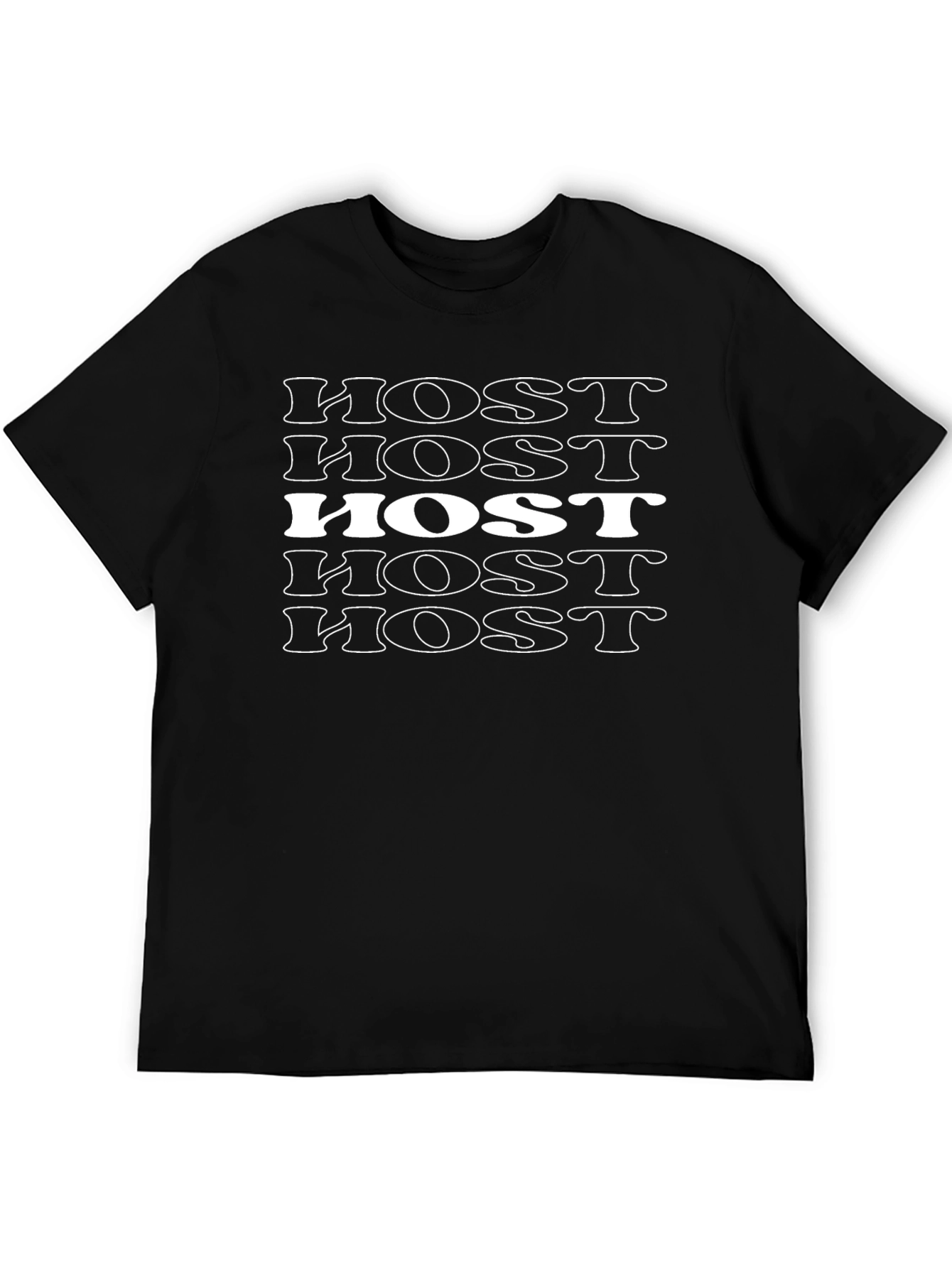 HOST Graphic T-Shirt - Mens Black Tee