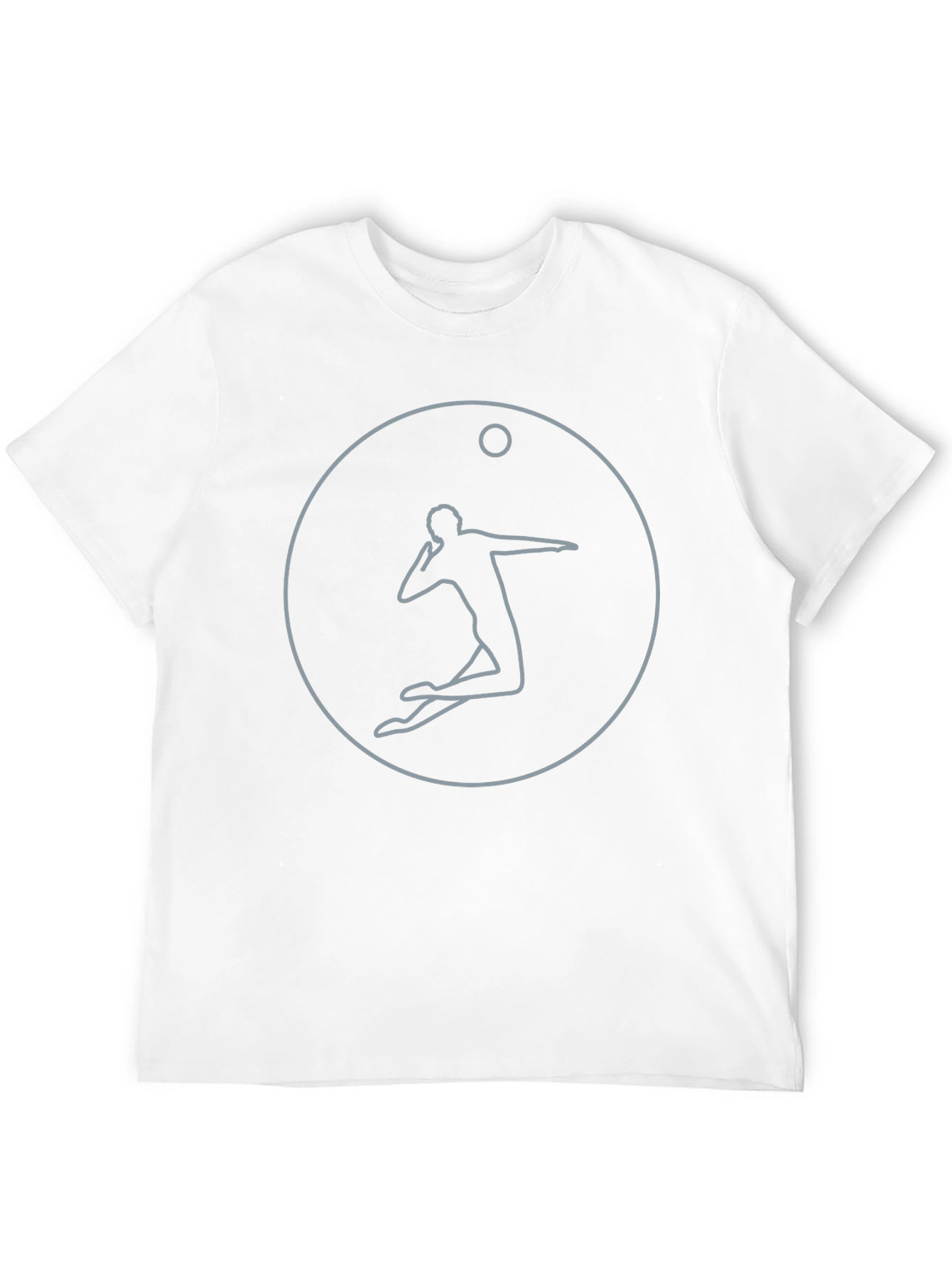 Volleyball Player Graphic Tee - Black