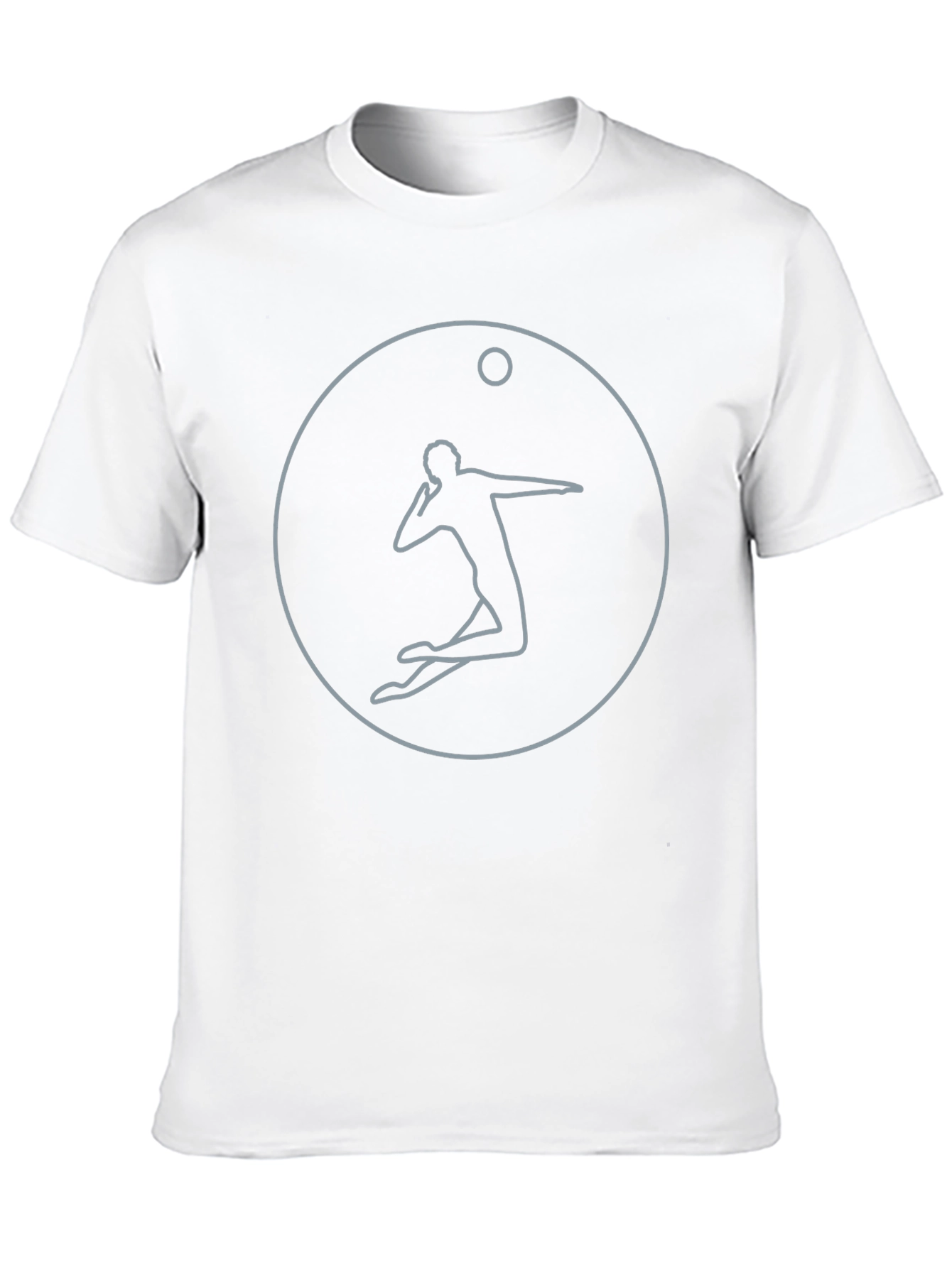 Volleyball Player Graphic Tee - Black