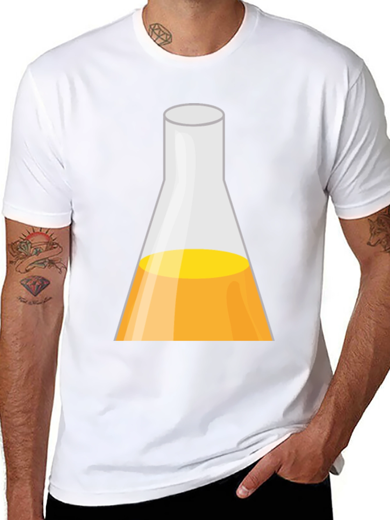 Science Beaker Graphic T-Shirt